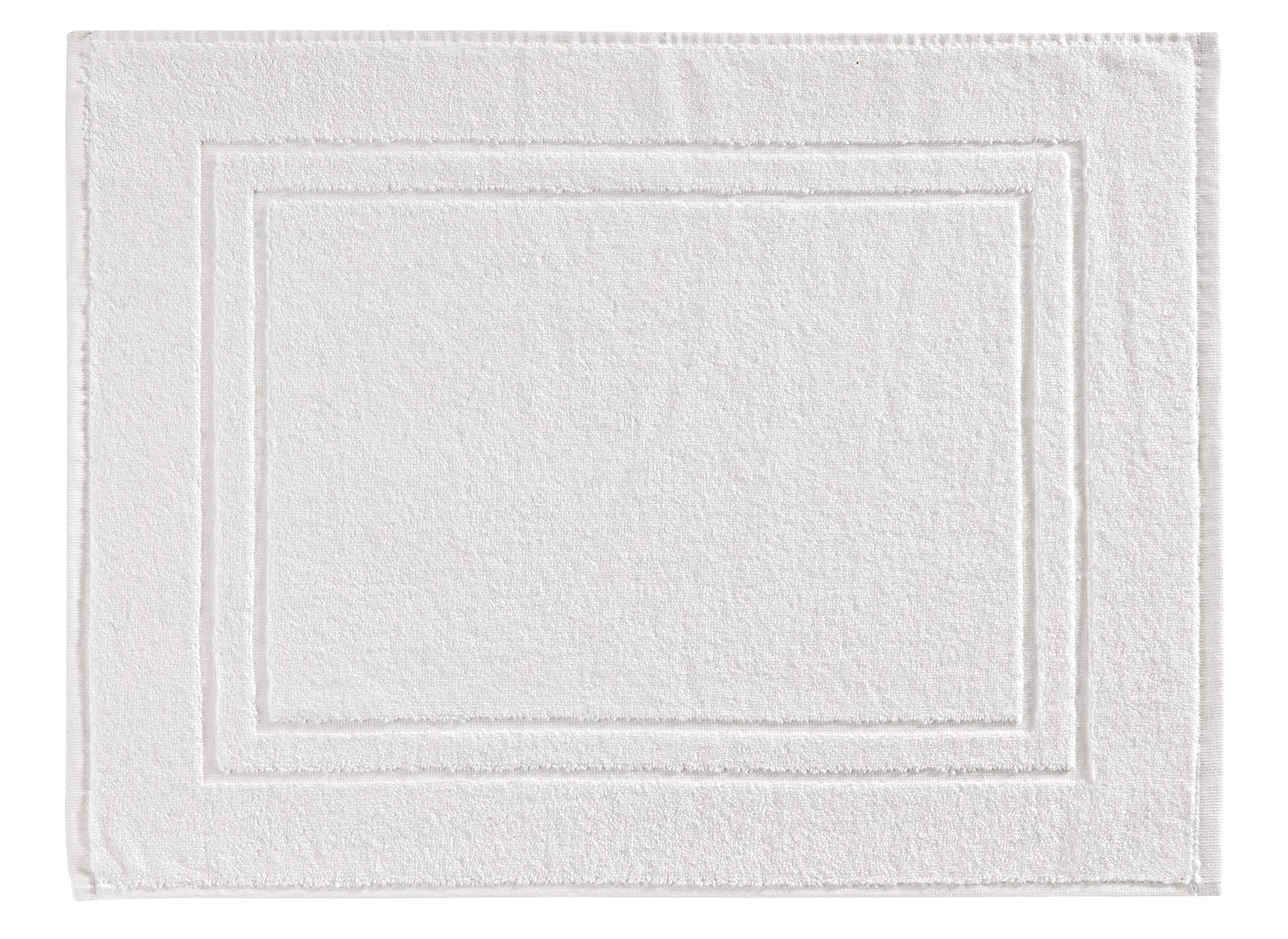 Baroni Home Tappetino Bagno Cotone Bianco 45x60 cm