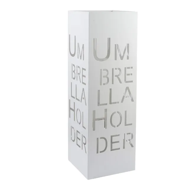 Baroni Home Portaombrelli Umbrella Holder Bianco 15,5x15,5x49