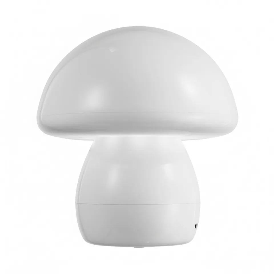 Baroni Home Lampada LED Fungo PVC Bianca 15x15x16,5 cm