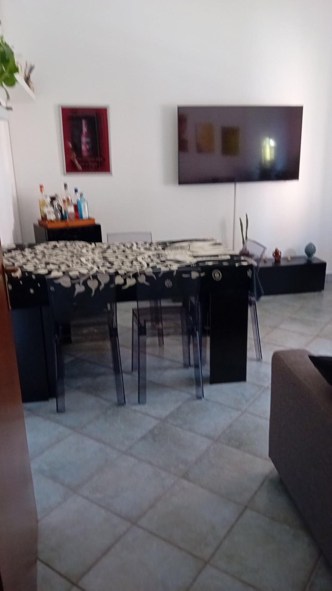 Baroni Home Sedie Policarbonato Trasparente 36x81x43 cm 4 Pezzi