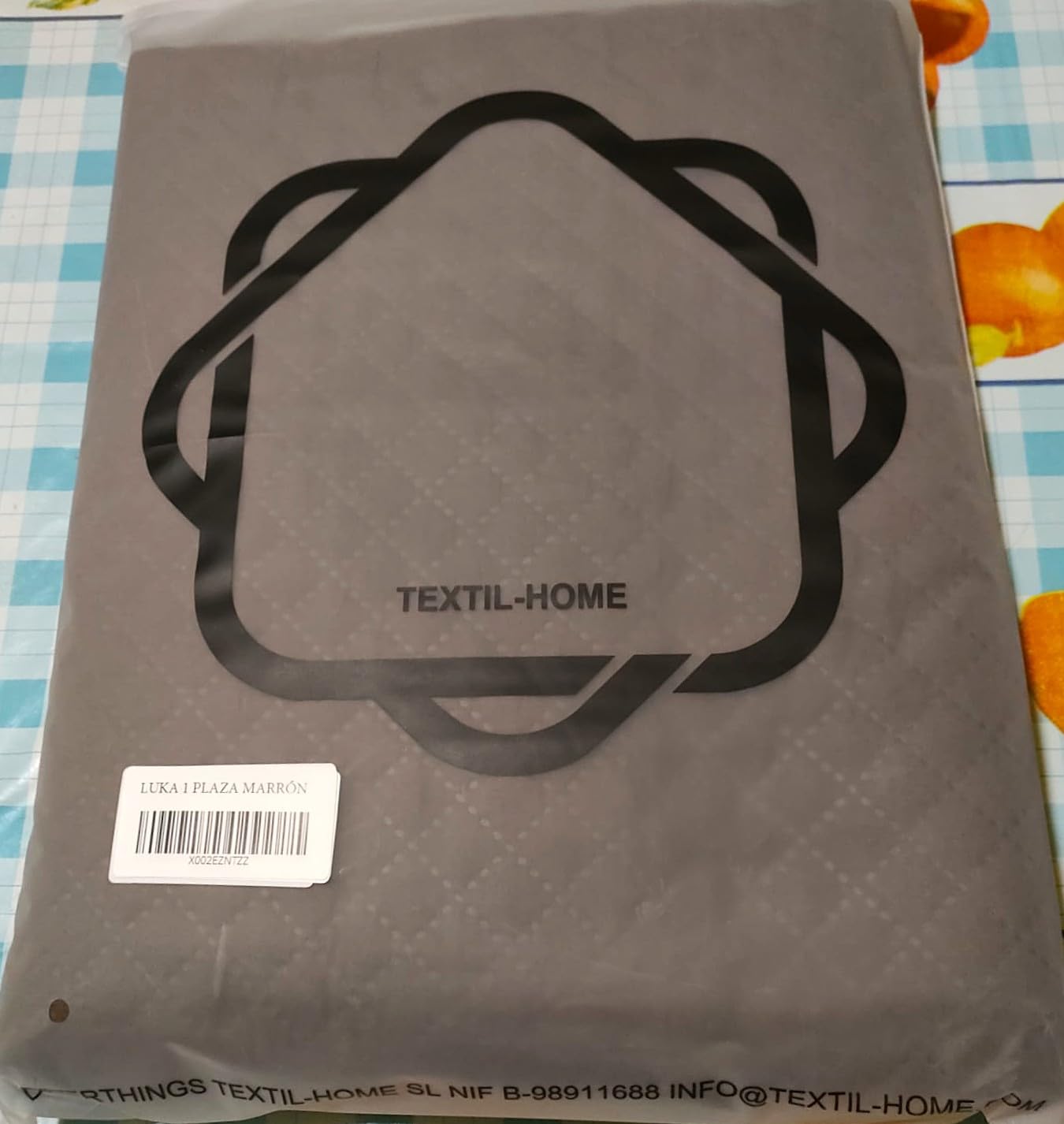Textilhome Luka copripoltrona relax beige 55 cm reversibile