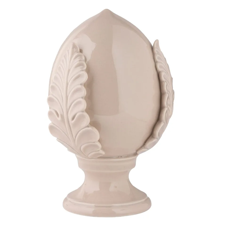 Baroni Home Pumo Pugliese Decorativo Panna 17,5x17,5x27 cm