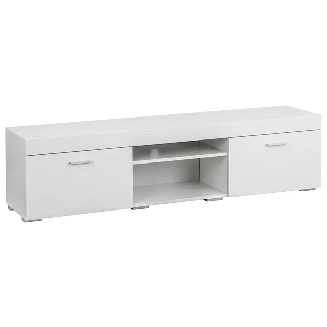 Baroni Home Mobile TV Bianco 2 Sportelli 160x35x40 cm