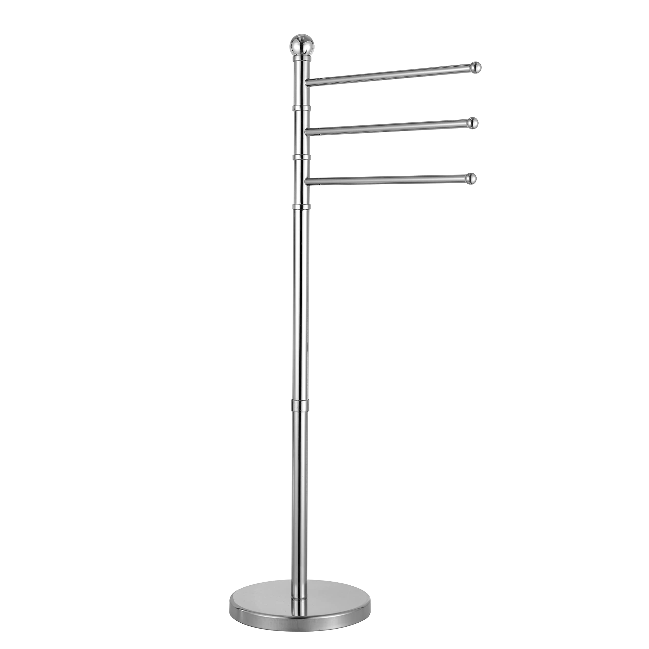 Baroni Home piantana portasciugamani acciaio 44x23x89 cm