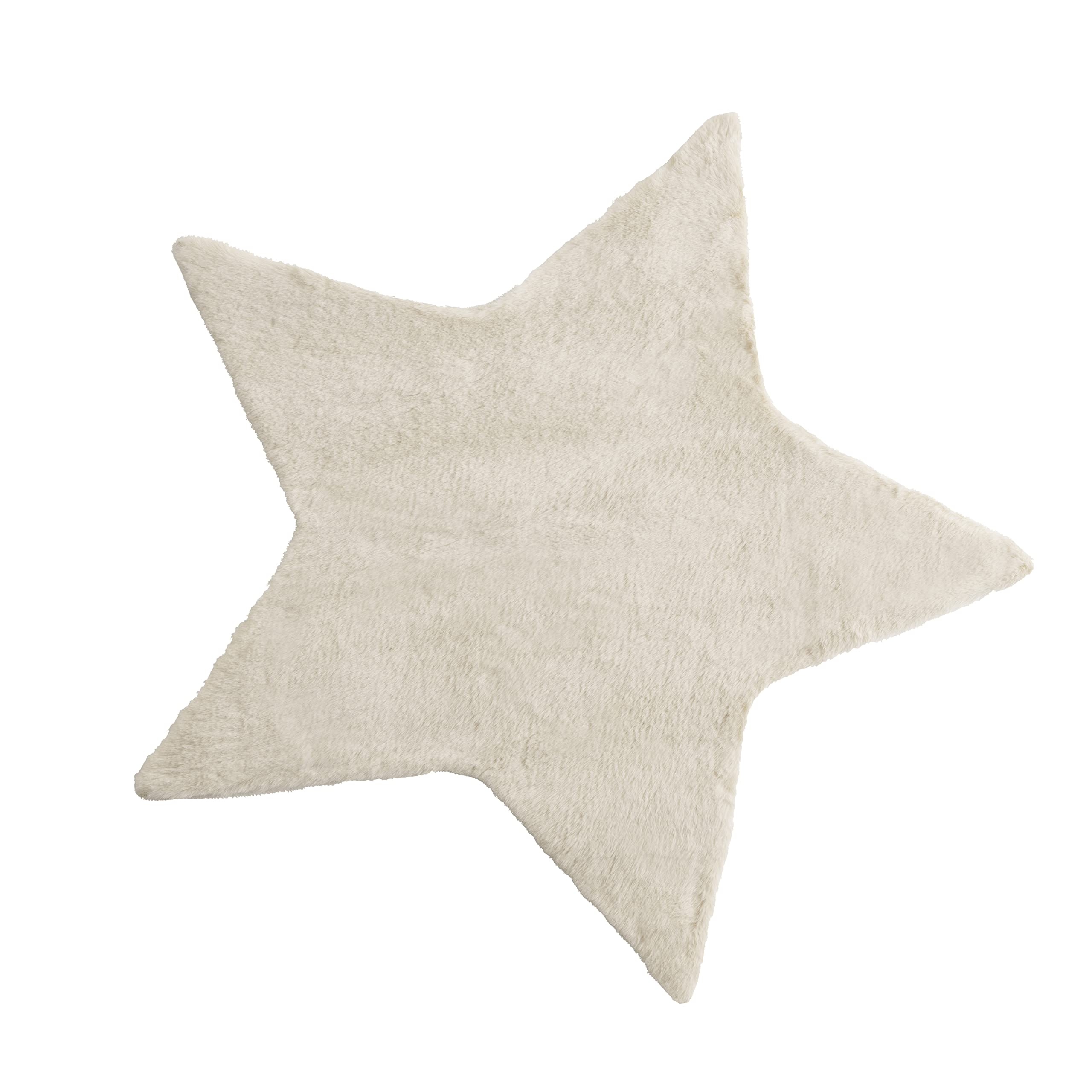 Baroni Home Tappeto Cuore Natural Pelo Lungo 90x90 cm