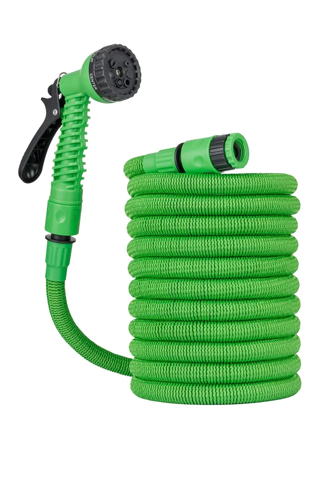Baroni Home tubo da giardino estensibile 7,5 m con pistola 7 getti