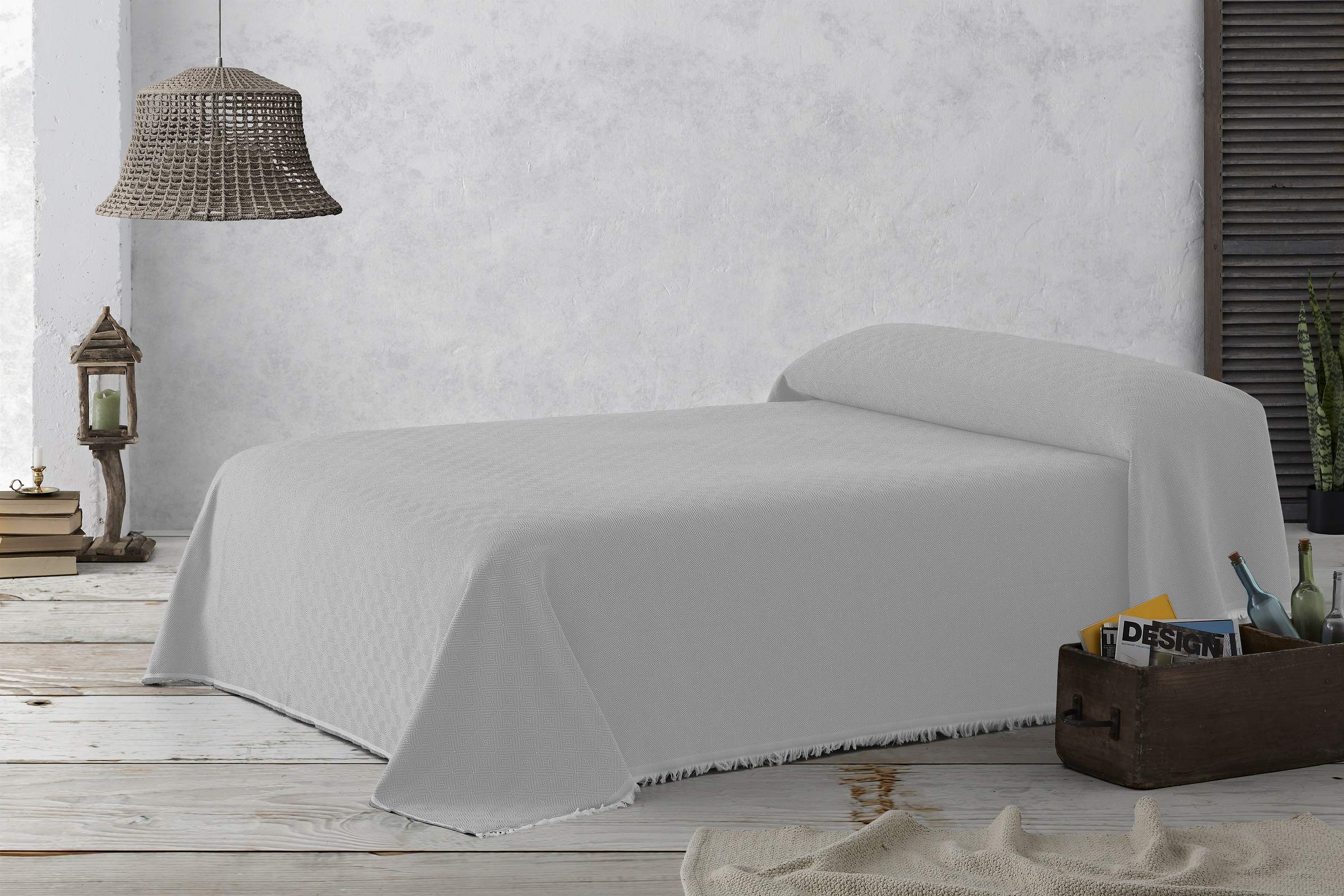 Textilhome telo copridivano Dante 180x285 cm perlato
