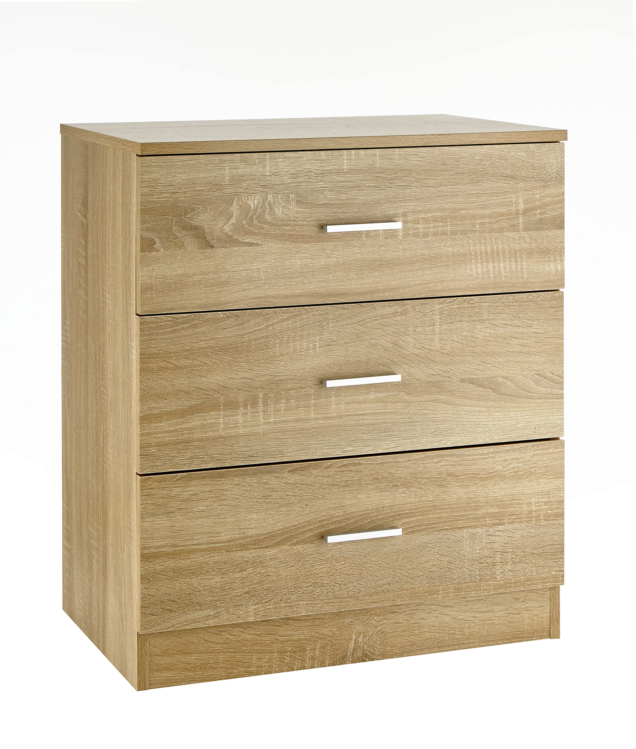 Baroni Home Cassettiera 5 Cassetti Bianca 60x40x110 in Nobilitato
