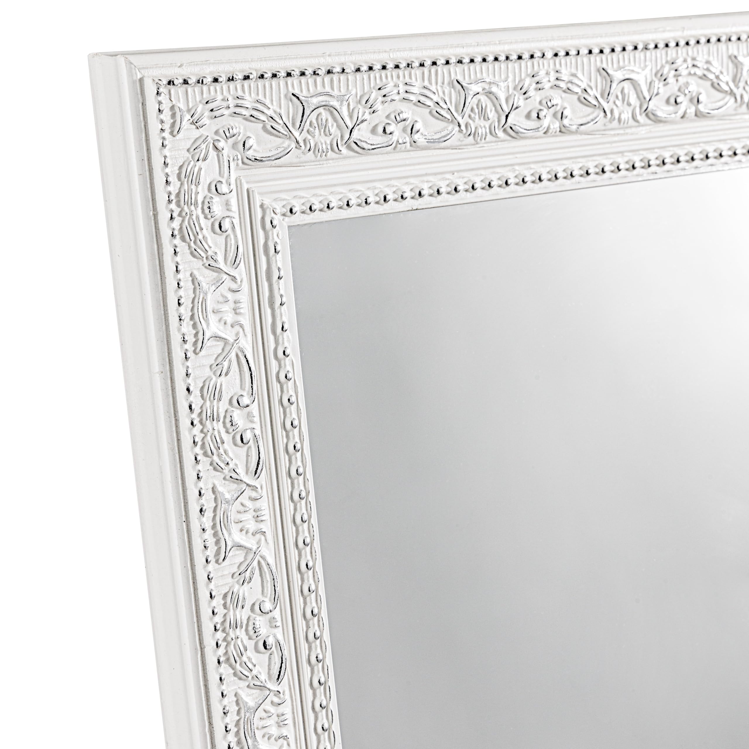 Baroni Home Specchio da Terra Riccioli Bianchi 40x150 cm