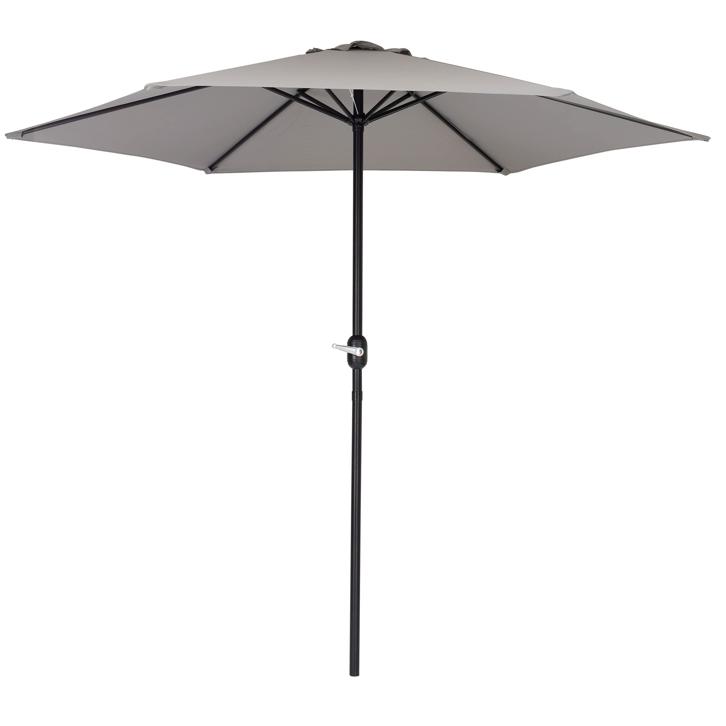 Baroni Home ombrellone da giardino bianco Ø 270 cm palo centrale