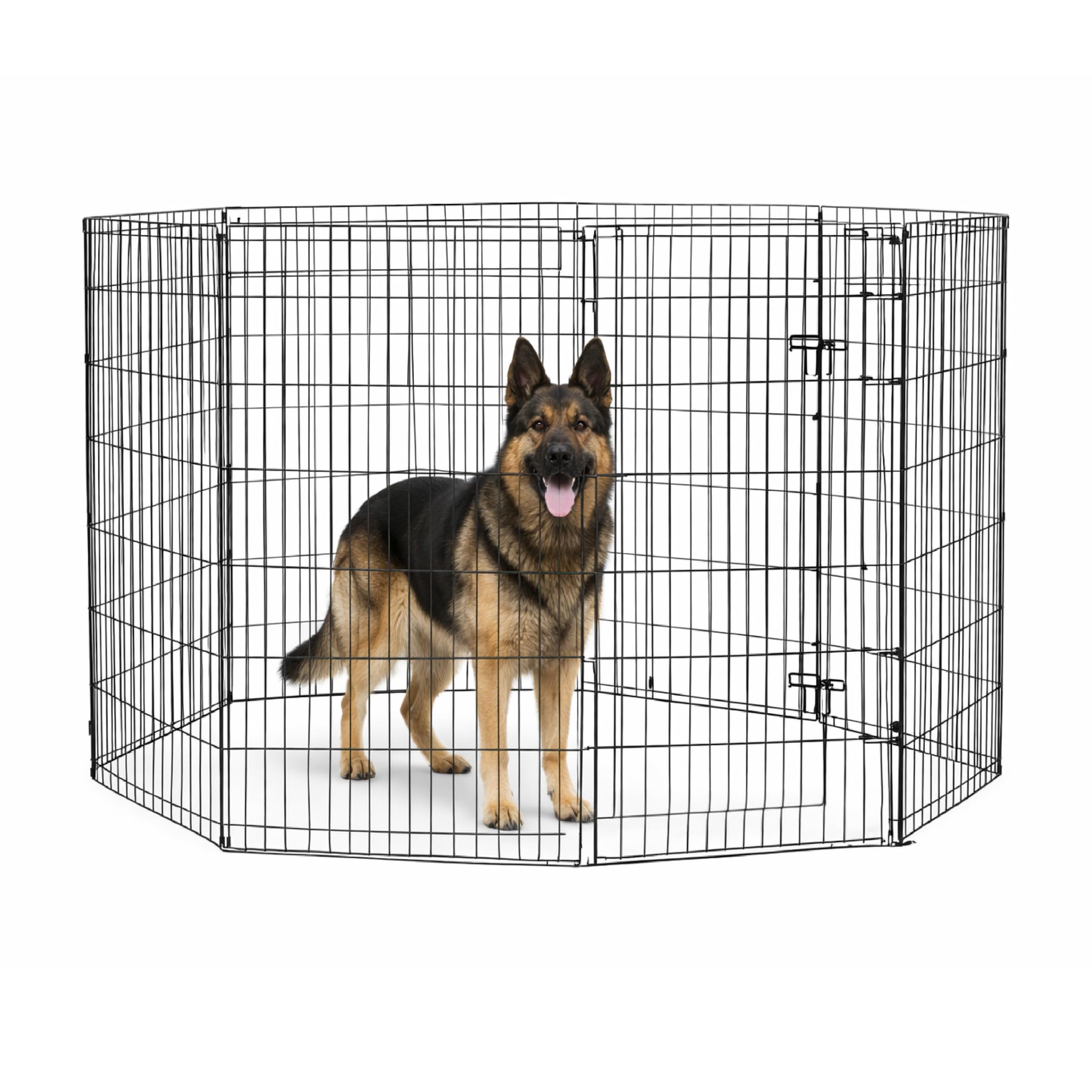 Baroni Home Recinto Cani 8 Pannelli Nero 76x60 cm