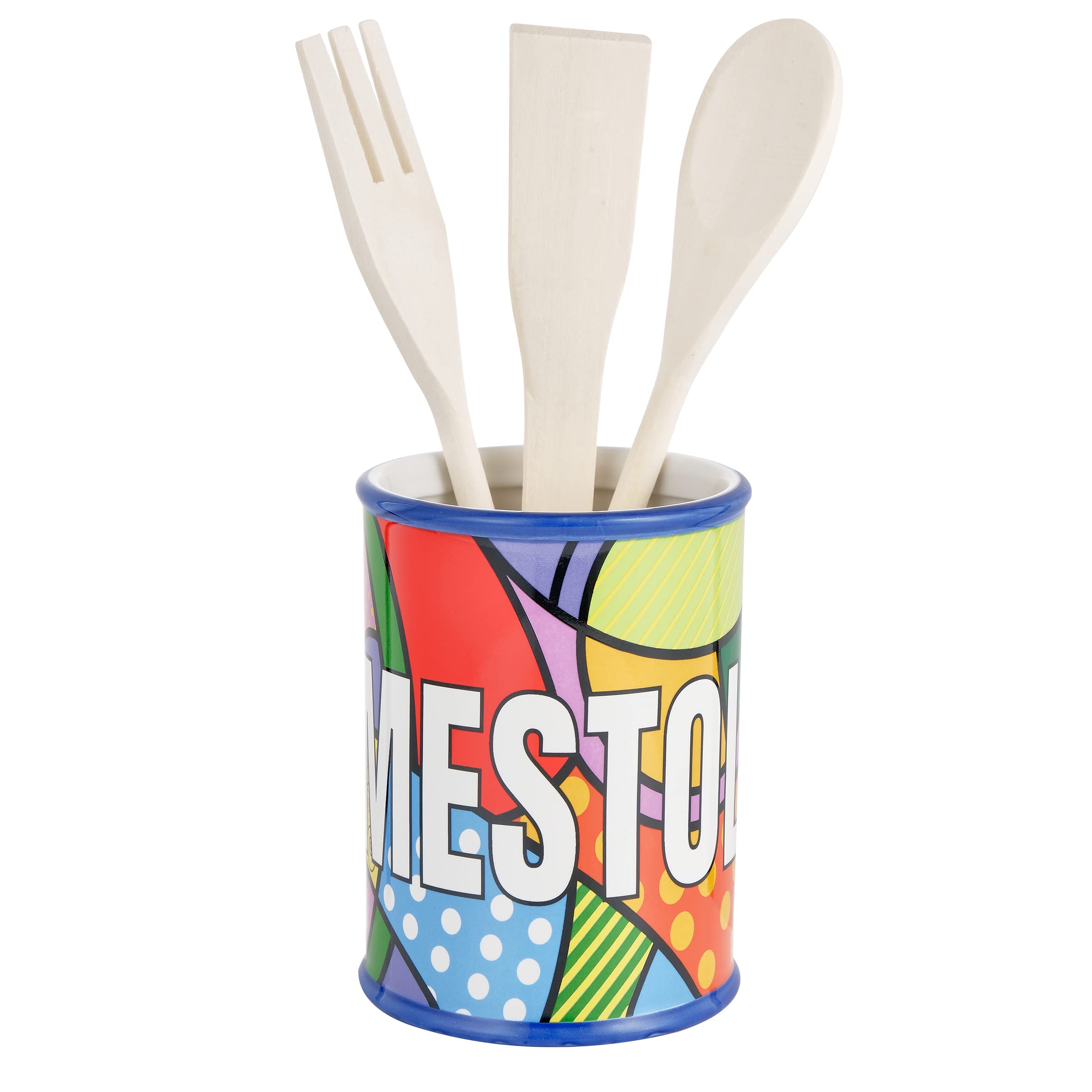 Baroni Home Linea Pop Barattolo Sale Ceramica 11x11x17