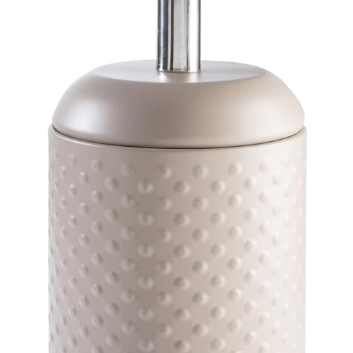 Baroni Home Dotty Portascopino Tortora Metallo con Scopino