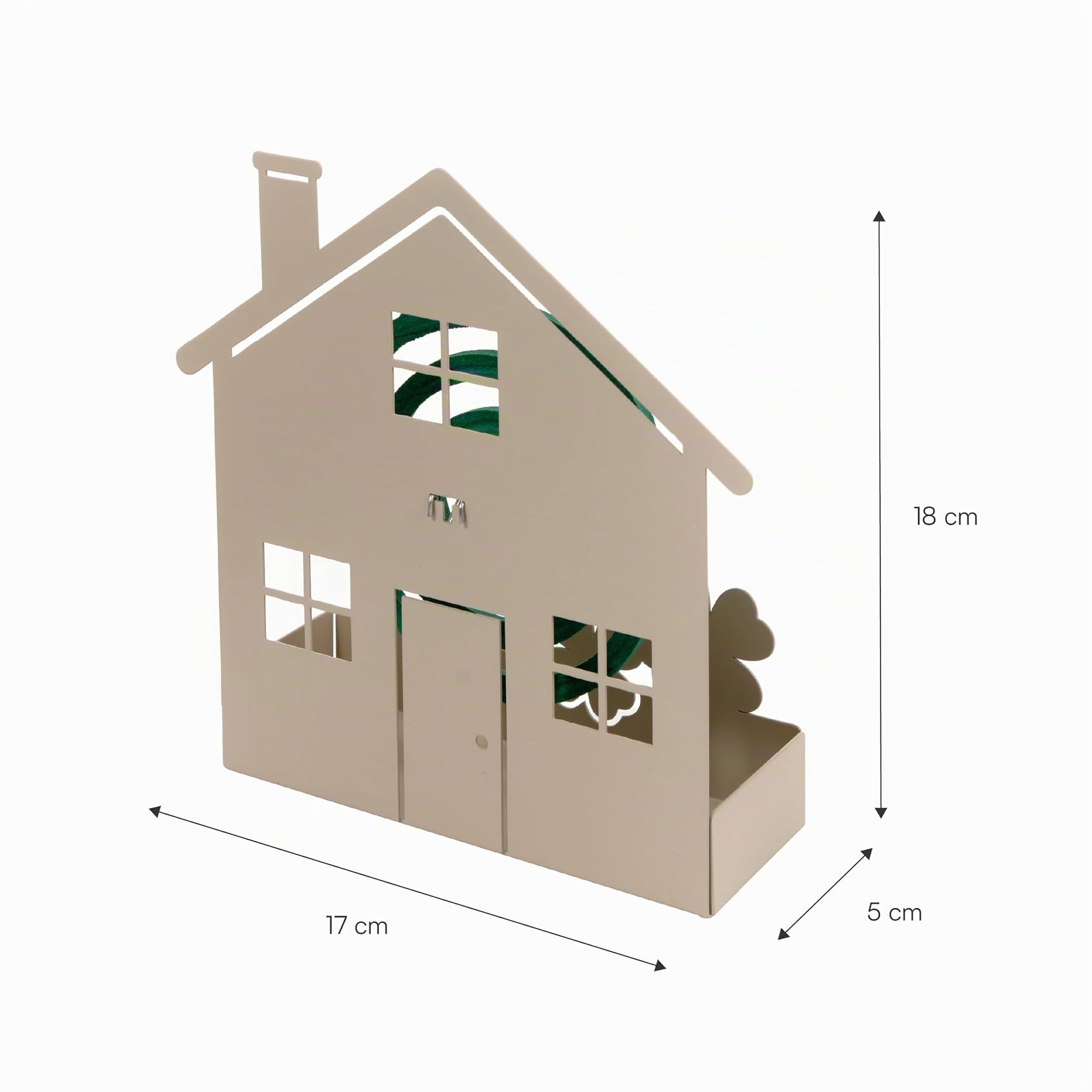 Baroni Home Casa Tortora portazampirone metallo 17x5x18 cm