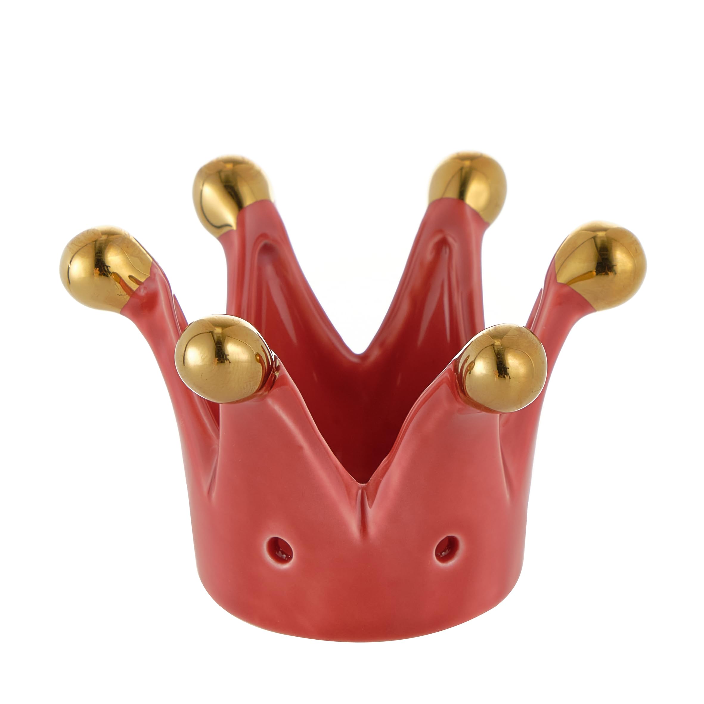 Baroni Home corona porcellana turchese small 8x8x5 cm