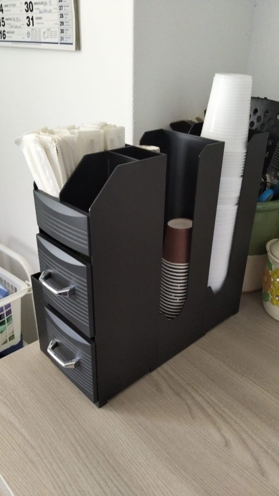 Baroni Home Coffee Station Nera Porta Capsule 55 Capsule 11 Scomparti