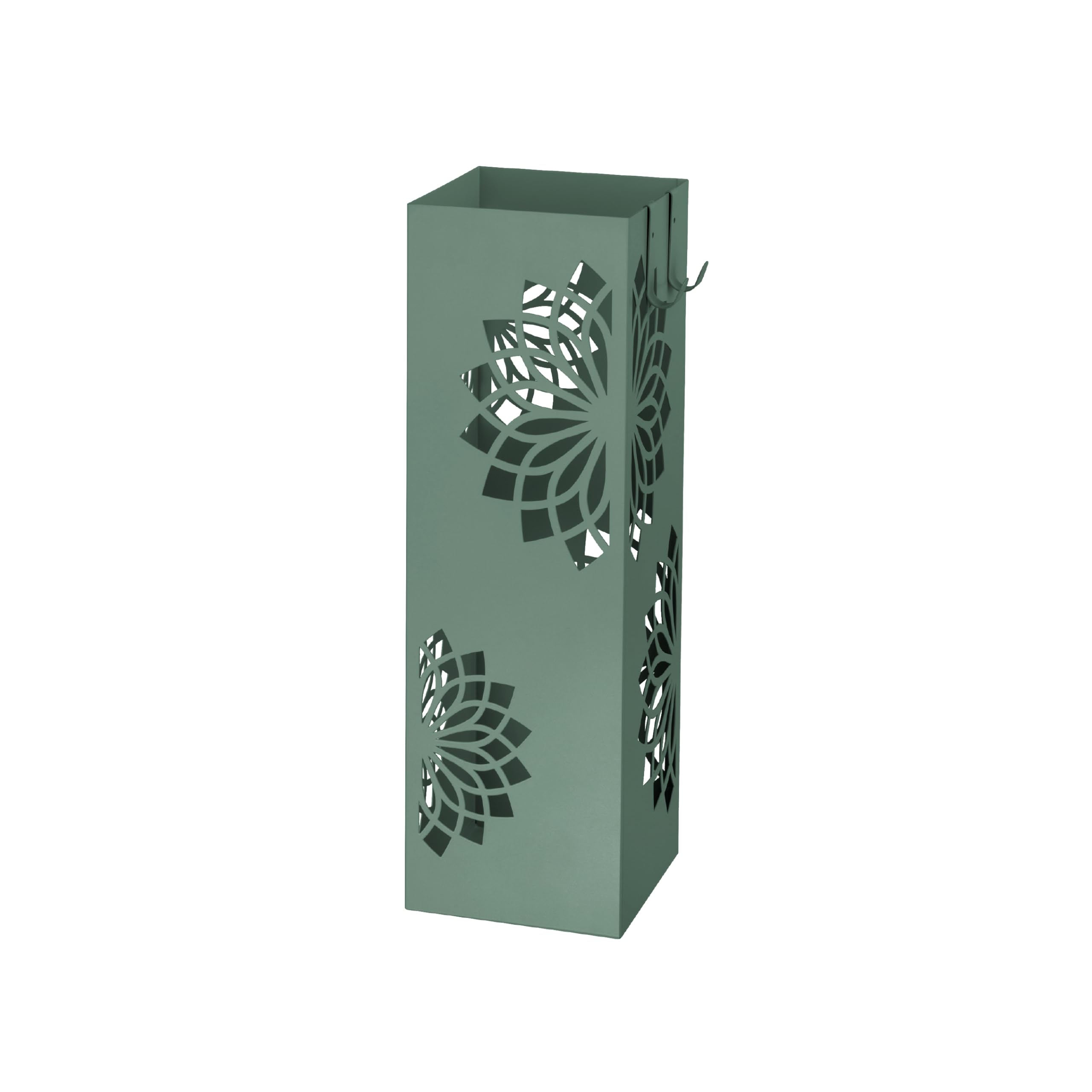 Baroni Home portaombrelli verde metallo 16x16x49 cm mandala