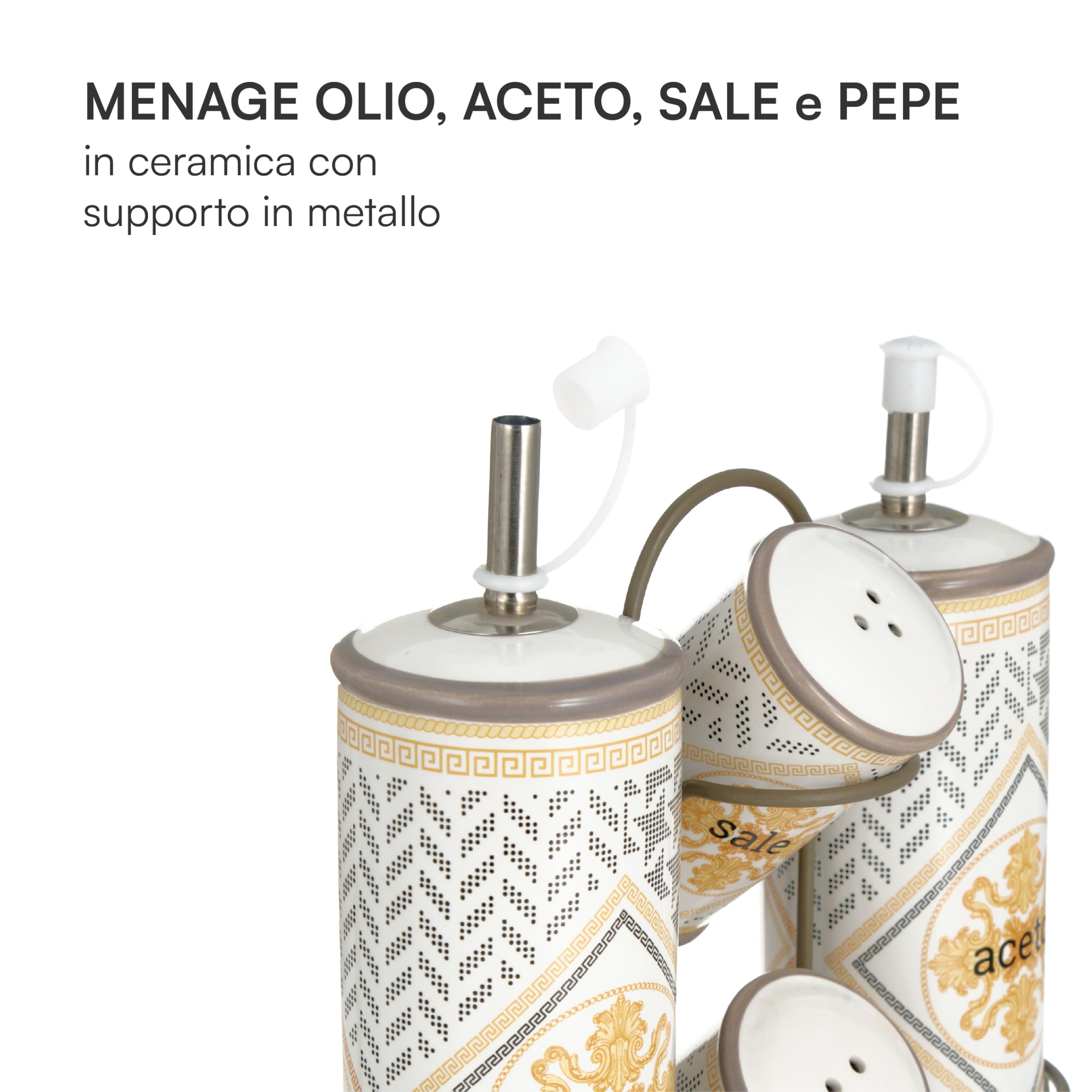 Baroni Home Domus Menage Olio Aceto Sale Pepe Ceramica
