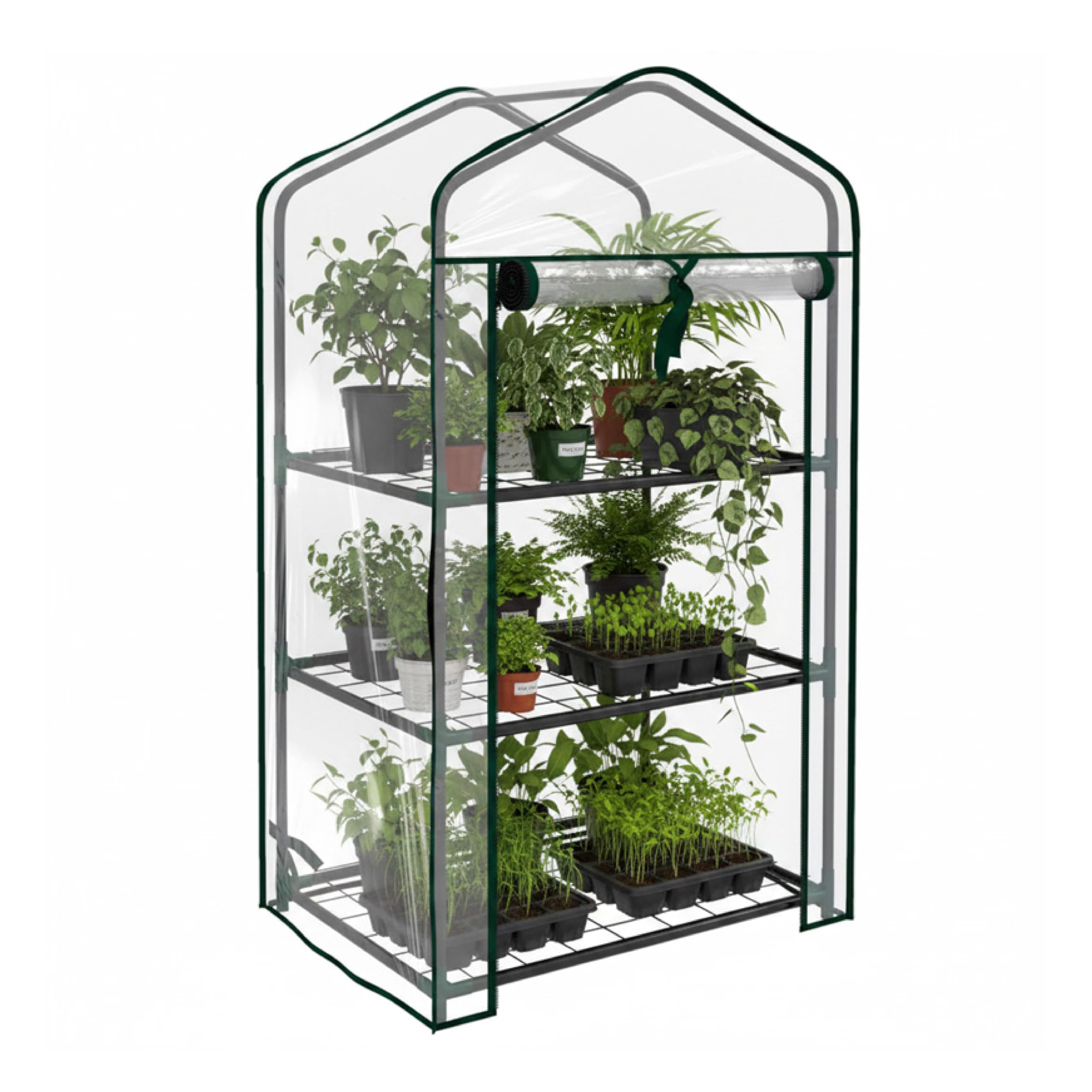 Baroni Home serra casetta 143x72x195 cm con ripiani in PVC
