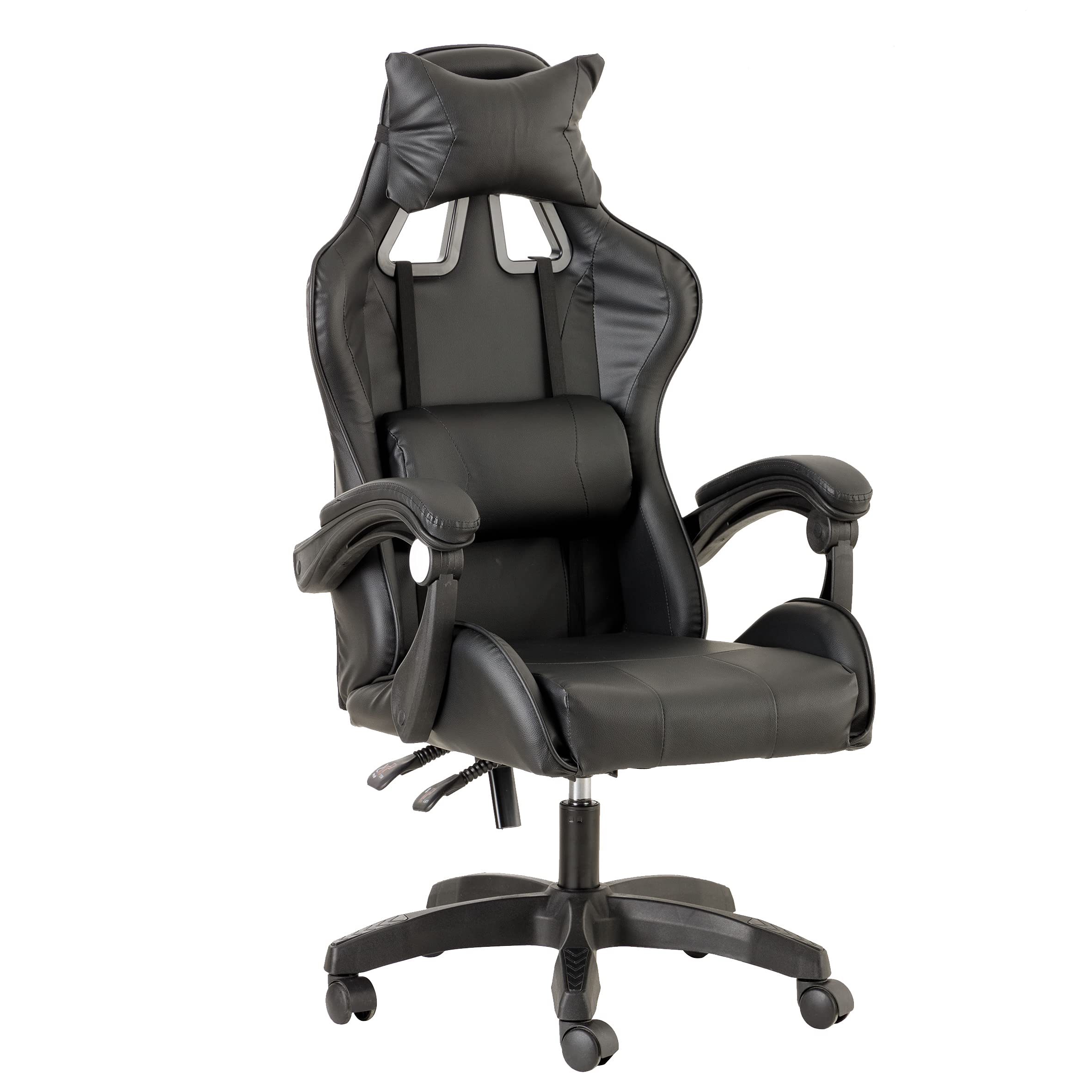 Baroni Home Sedia Gaming Ufficio Blu Ergonomica