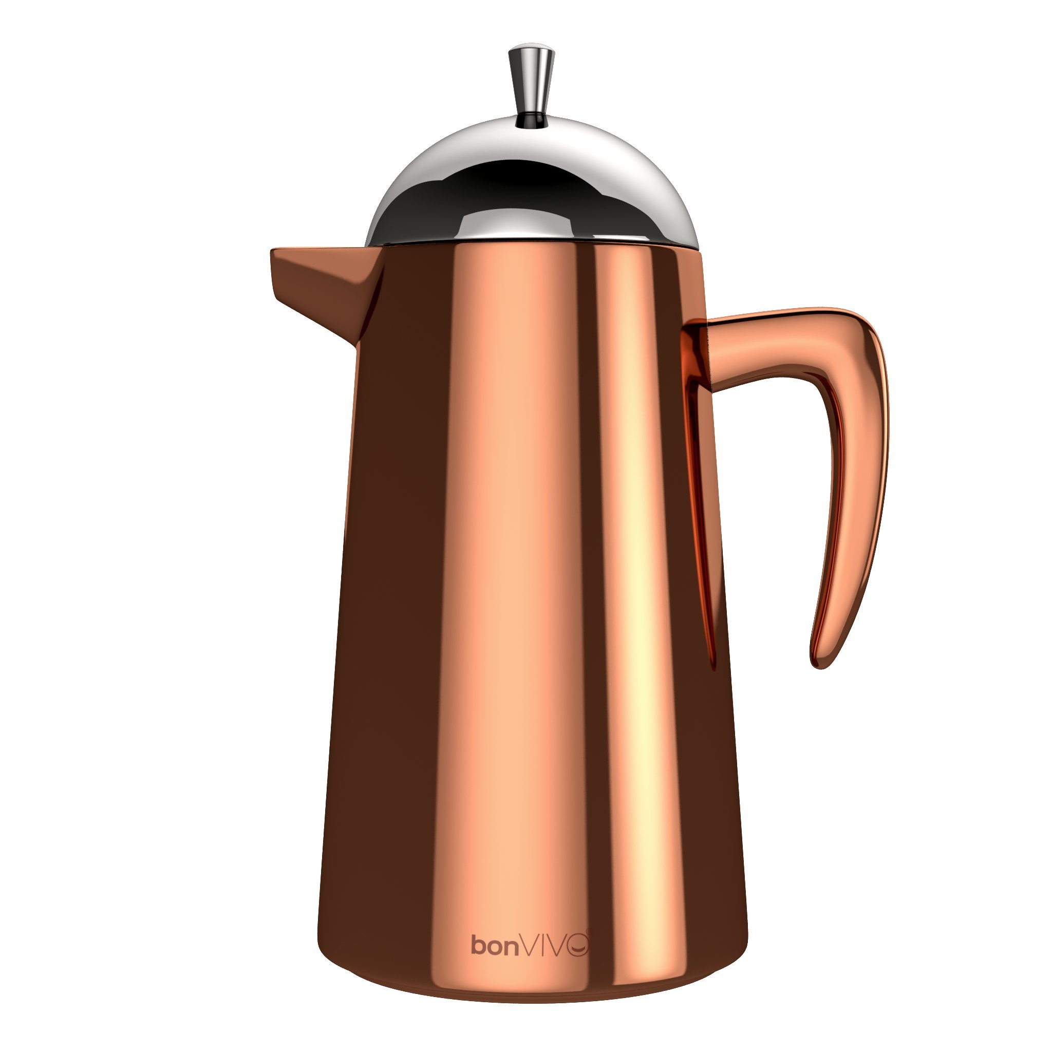 bonVIVO Aromo Caffettiera French Press 1000 ml Acciaio Inox