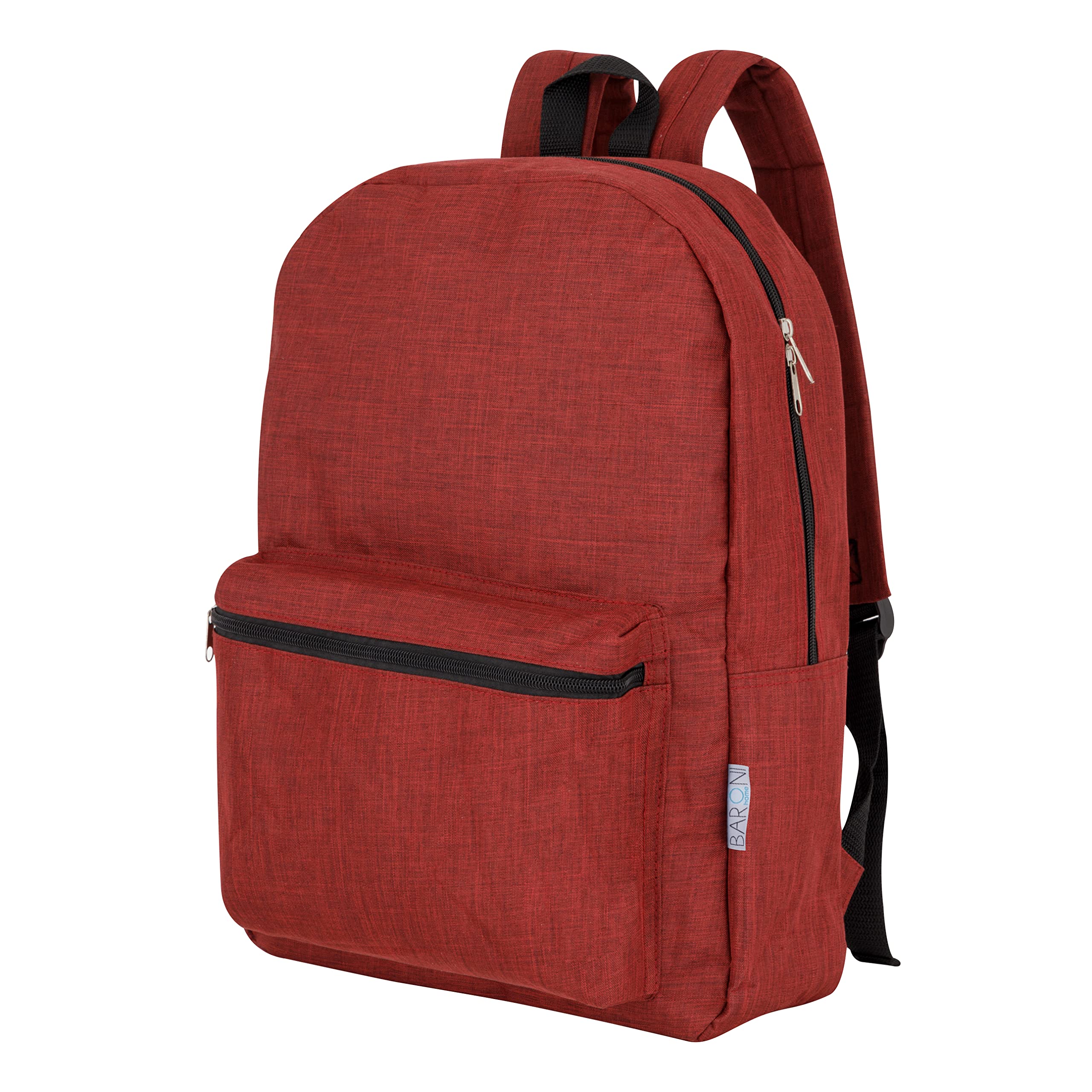 Baroni Home Zaino Nylon Nero 46x39x10 cm 10L