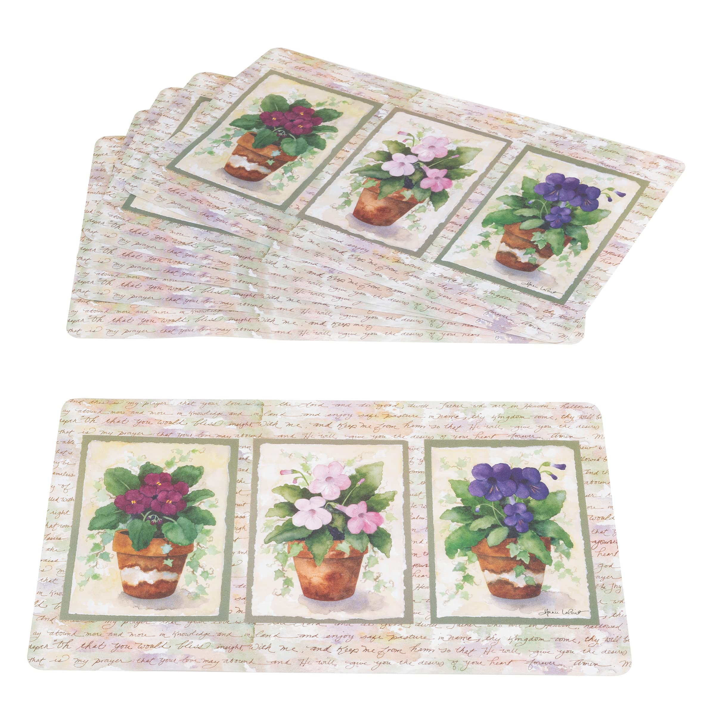 Baroni Home Cuore Pop tovagliette americane 6 pezzi 44x28 cm PVC