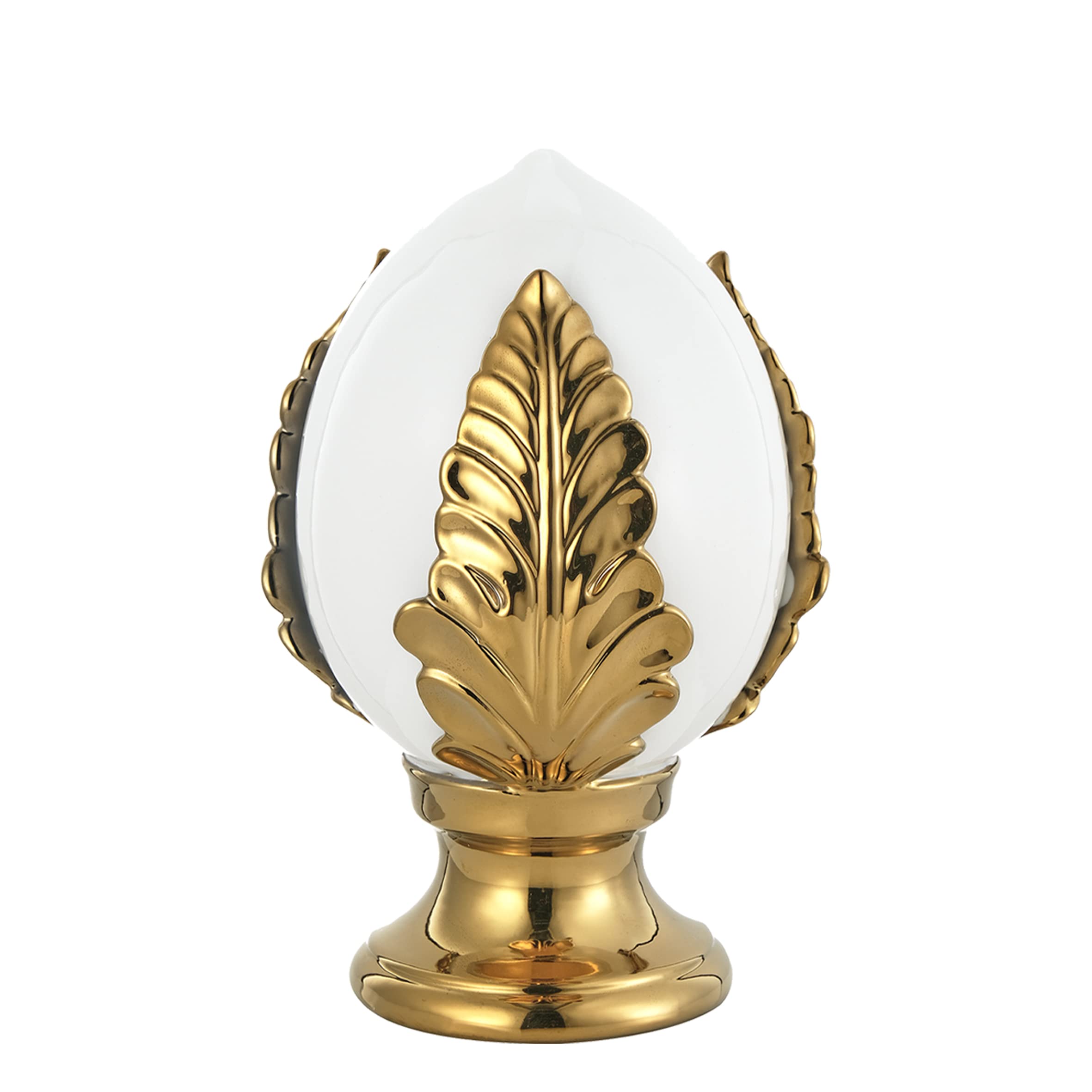 Baroni Home Pumo Pugliese Decorativo Panna 17,5x17,5x27 cm