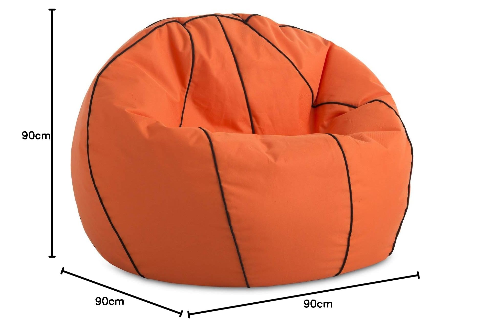 Textilhome pouf palla 90 cm calcio basket