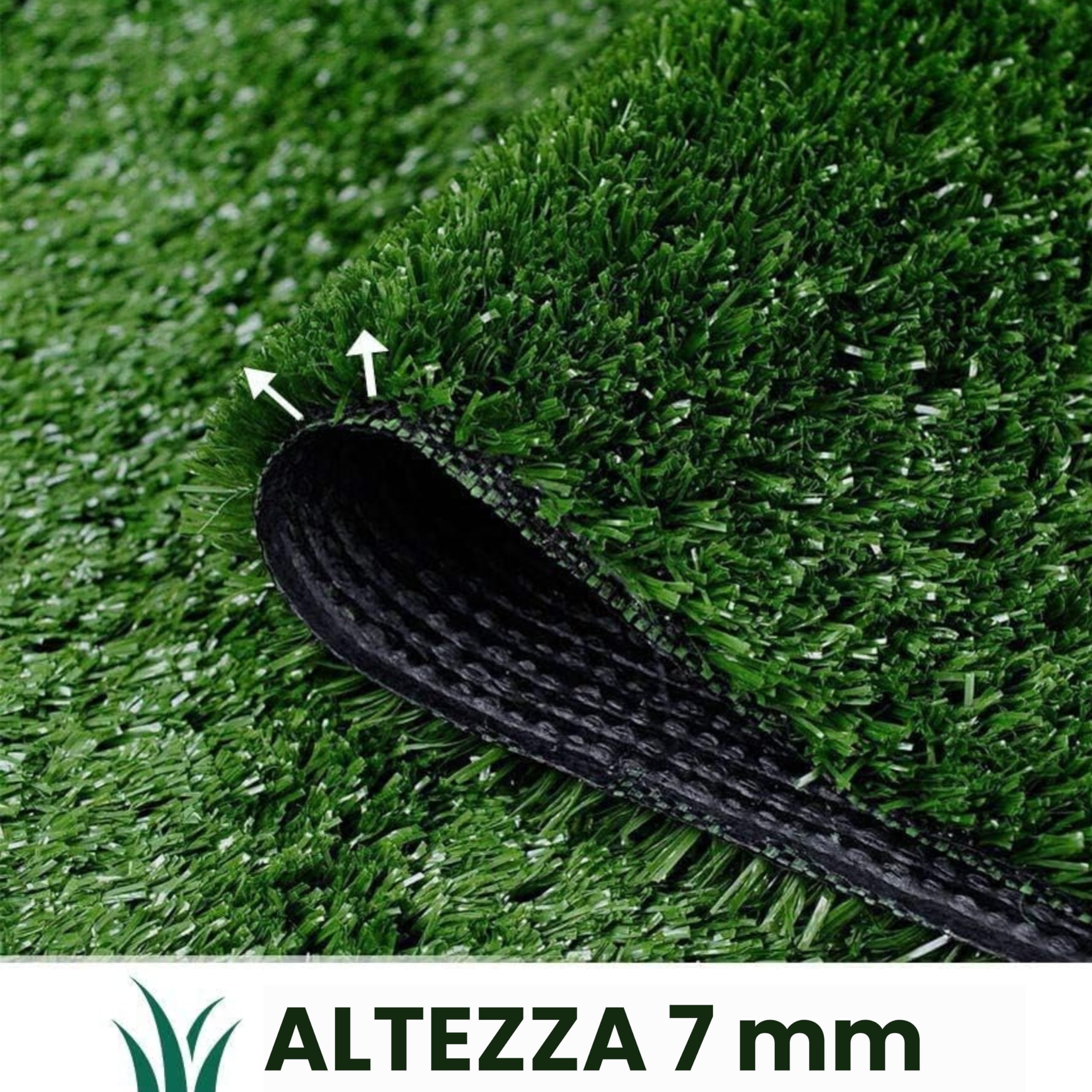 Baroni Home rotolo erba sintetica 1x20 m h 7 mm verde