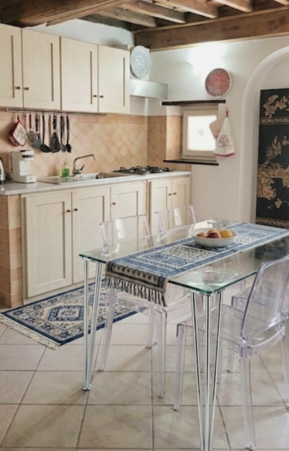 Baroni Home Sedie Policarbonato Trasparente 36x81x43 cm 4 Pezzi