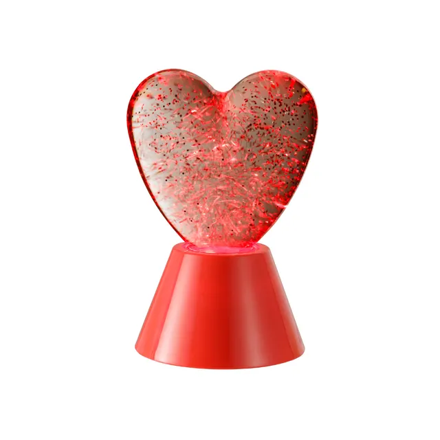 Baroni Home lampada tavolo LED cuore 11x16 cm USB