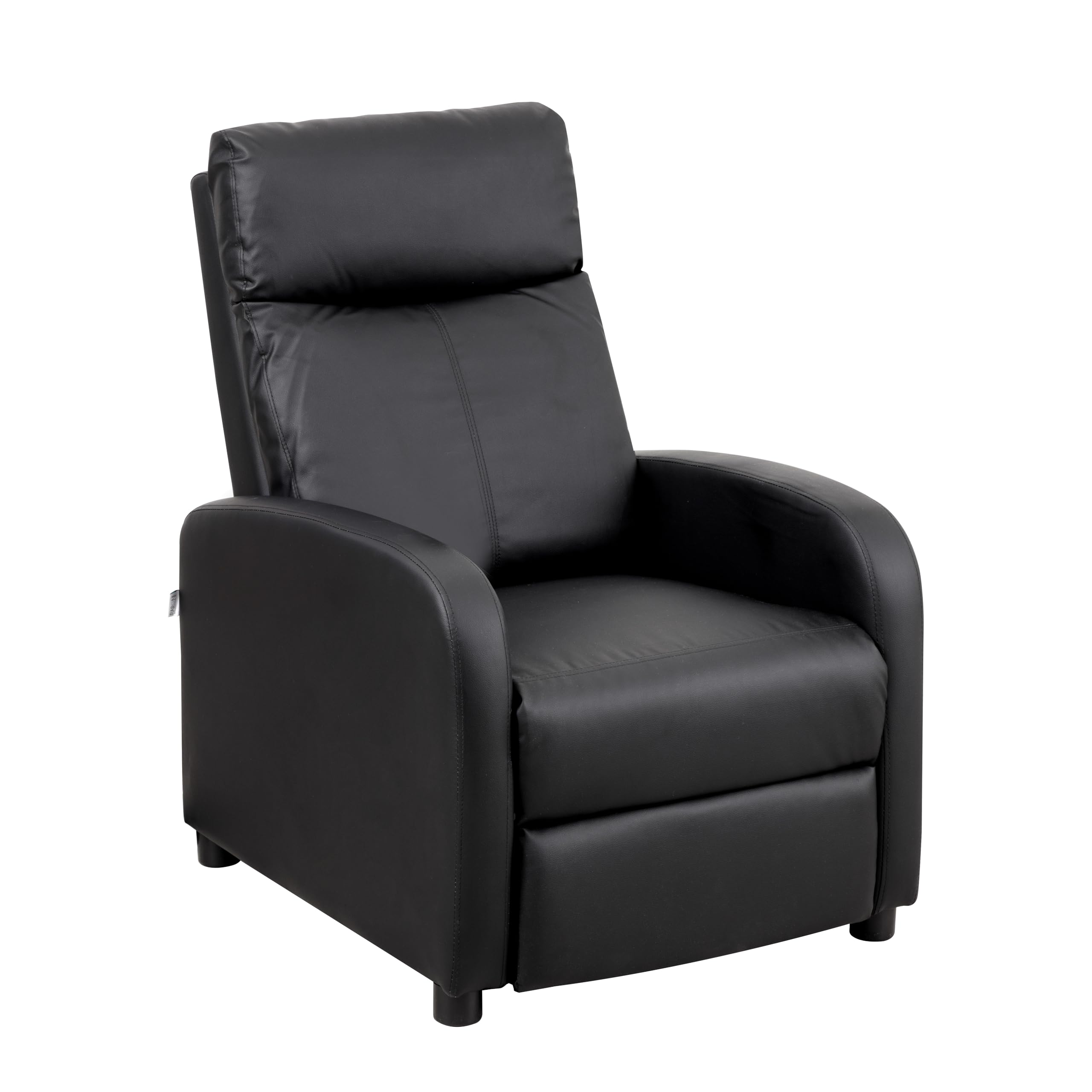 Baroni Home Poltrona Reclinabile Elettrica Nera 66x75x99 cm