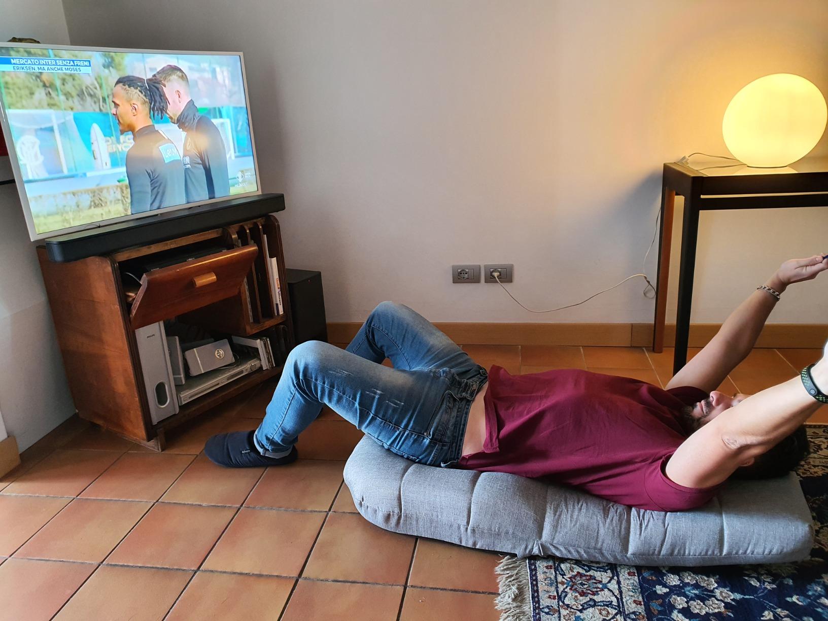 bonVIVO Easy Lounge sedia da terra pieghevole reclinabile