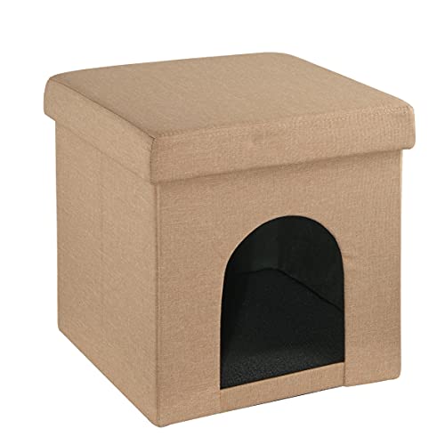 Baroni Home cuccia cane gatto tortora 38x38 cm pieghevole