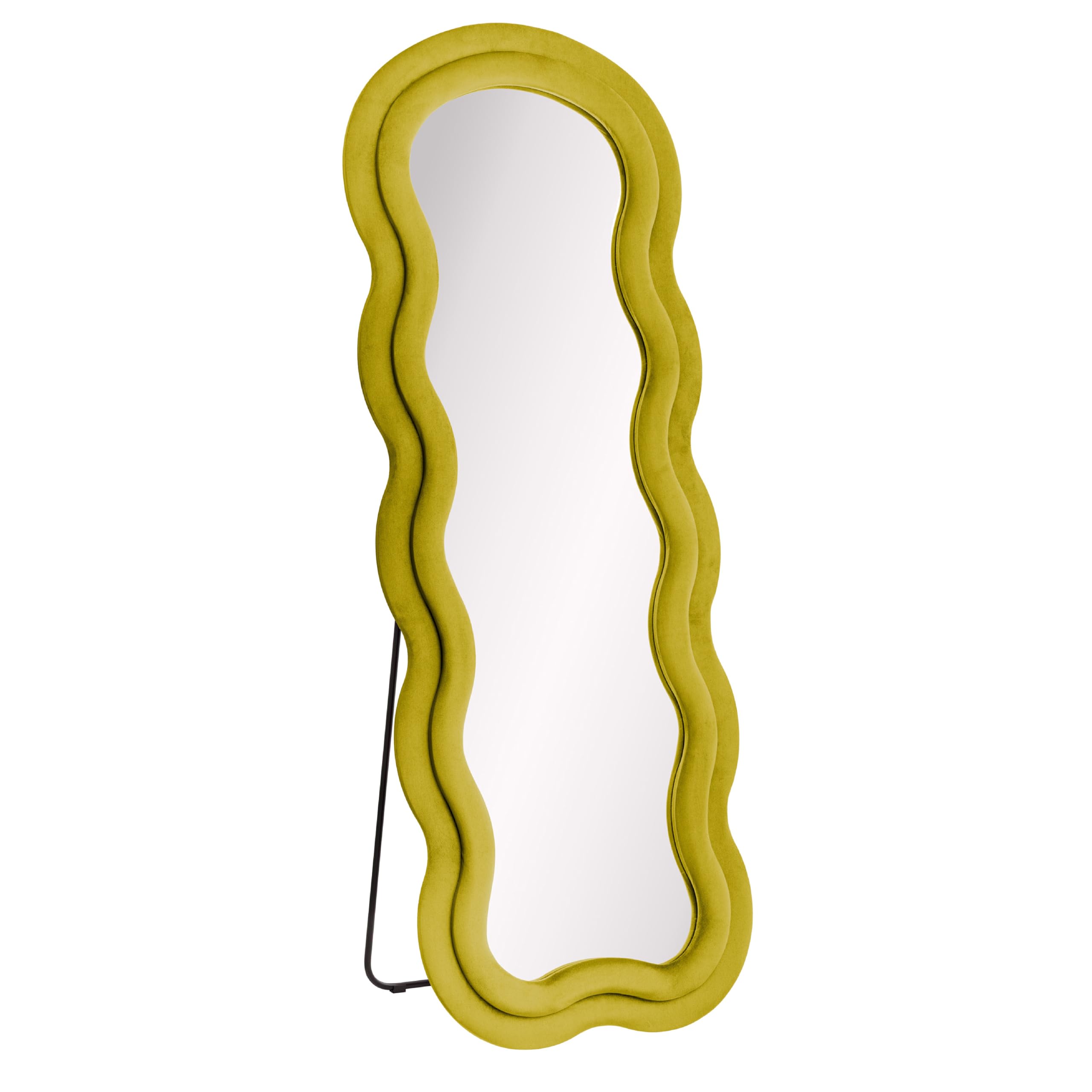 Baroni Home specchio da terra velluto verde scuro 160x60 cm