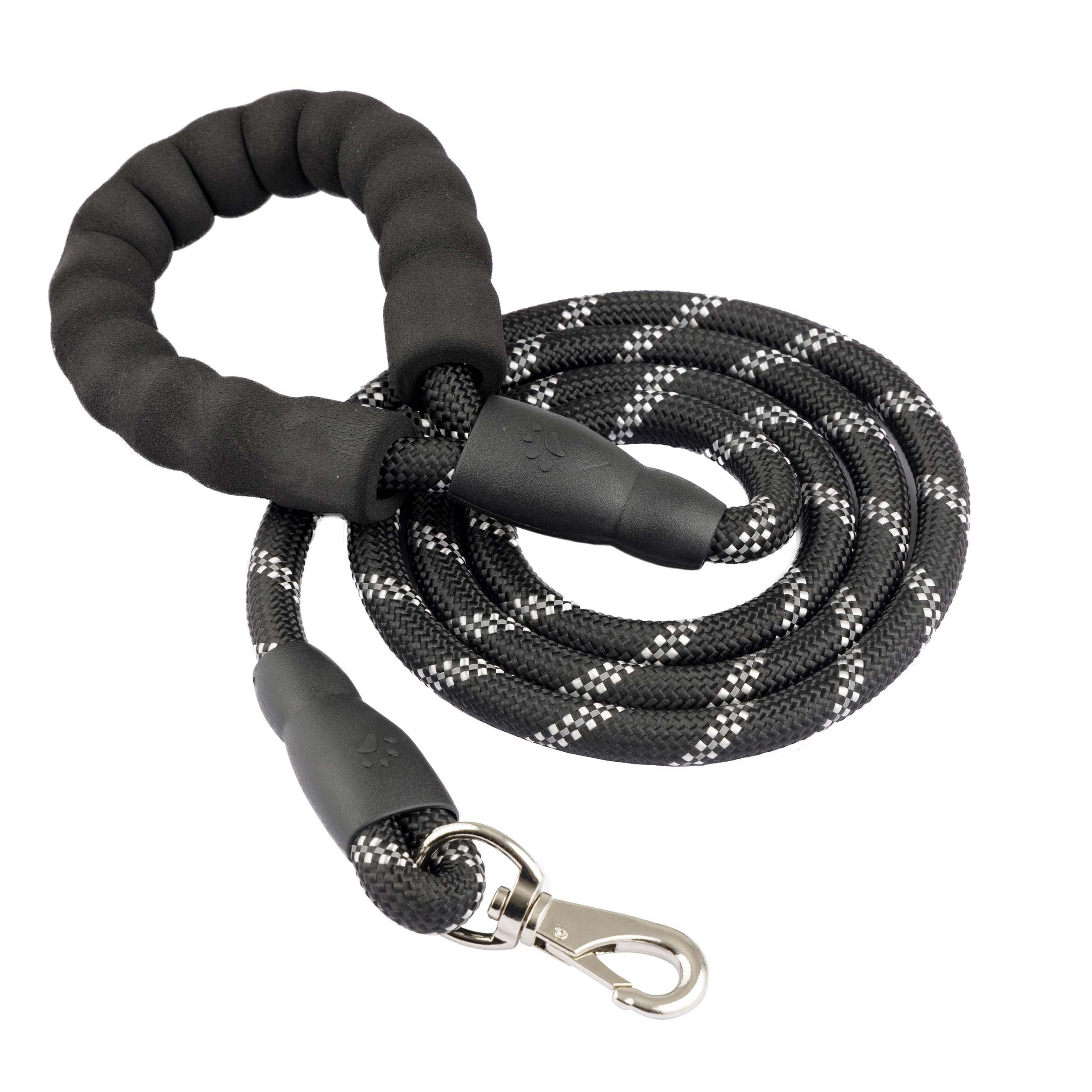 Baroni Guinzaglio Cani 1,5 m Nero Riflettente