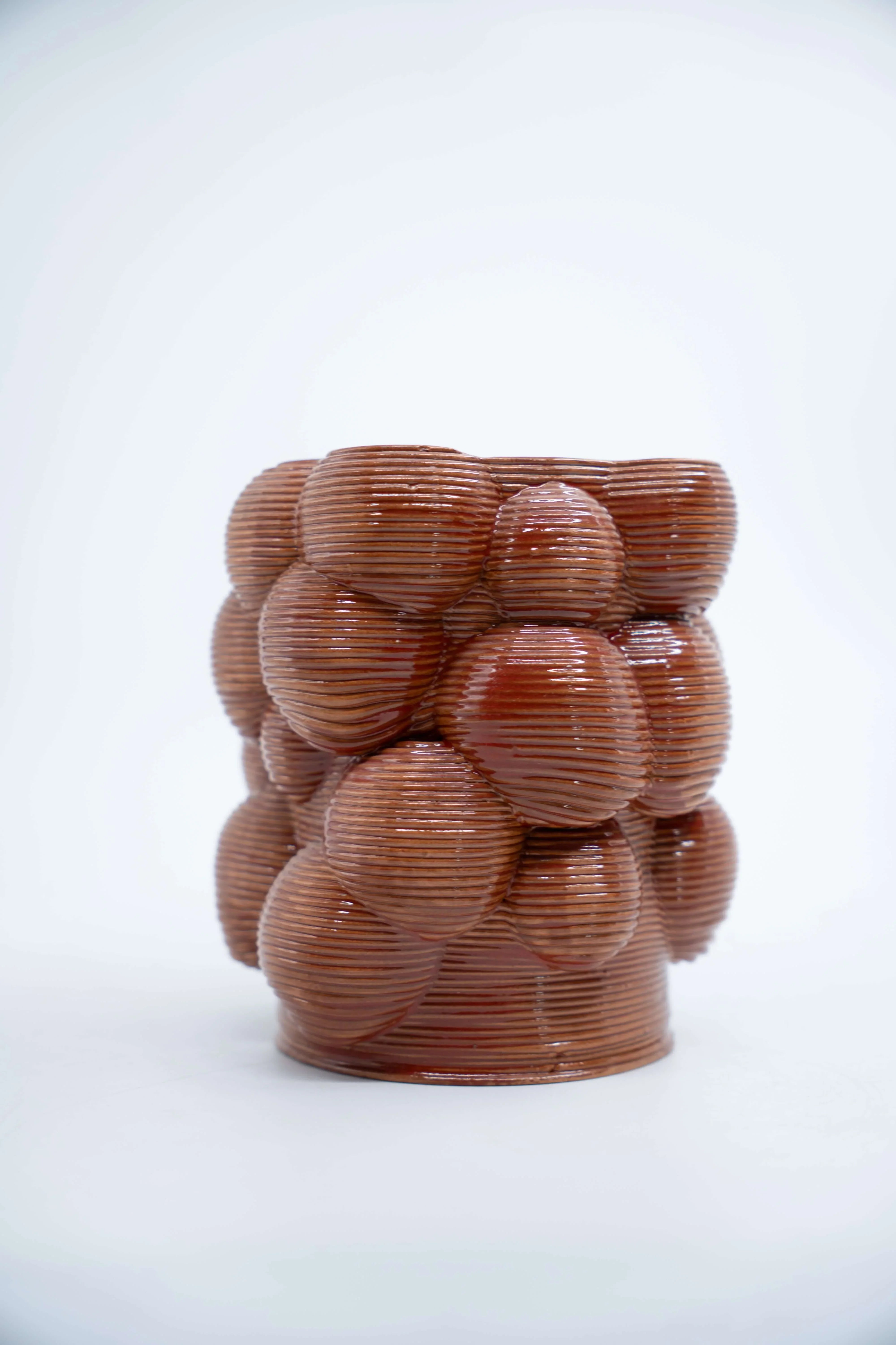 SuperForma Bolle 04 vaso smalto ramato