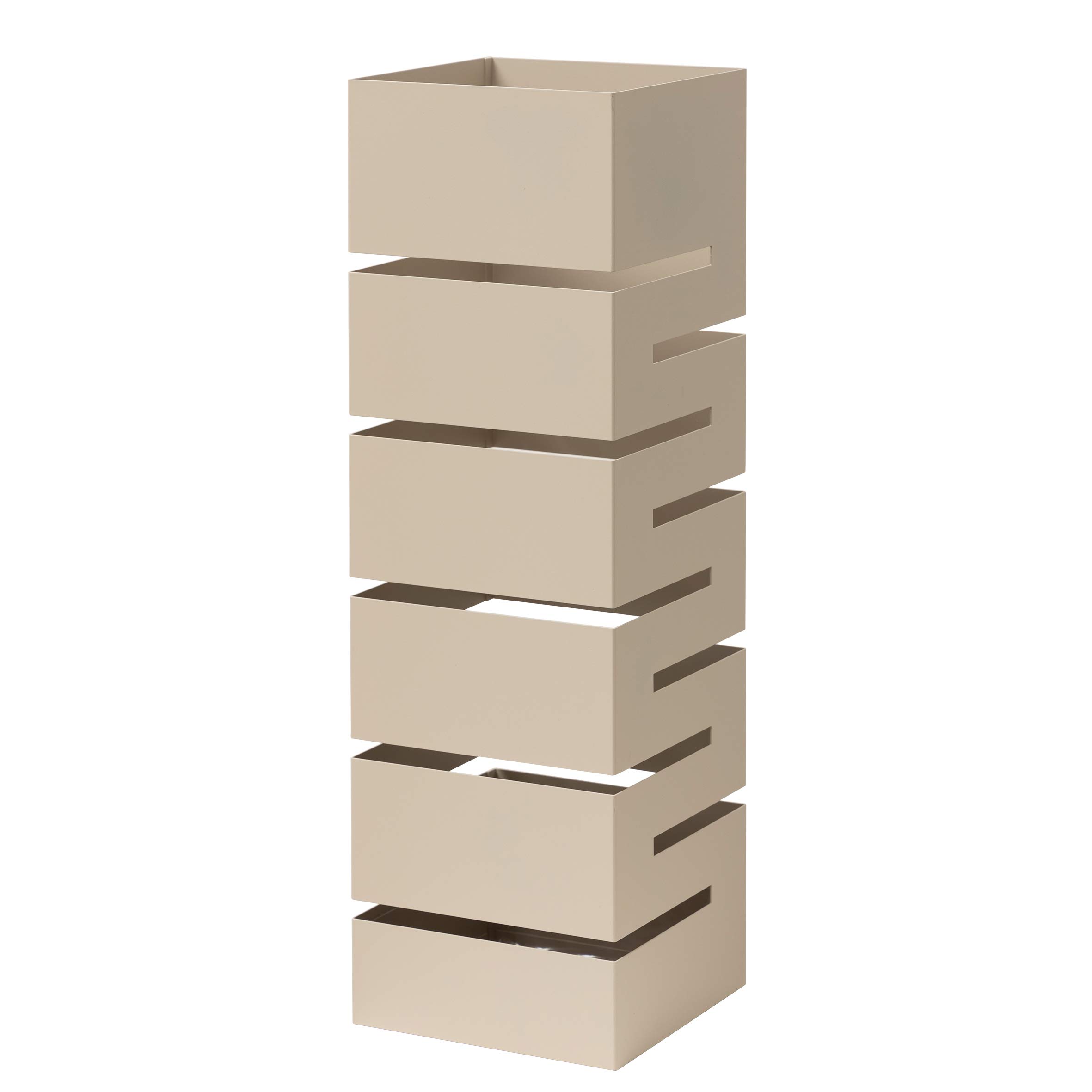 Baroni Home Portaombrelli Tortora Geometrico 15,5x15,5x49 cm