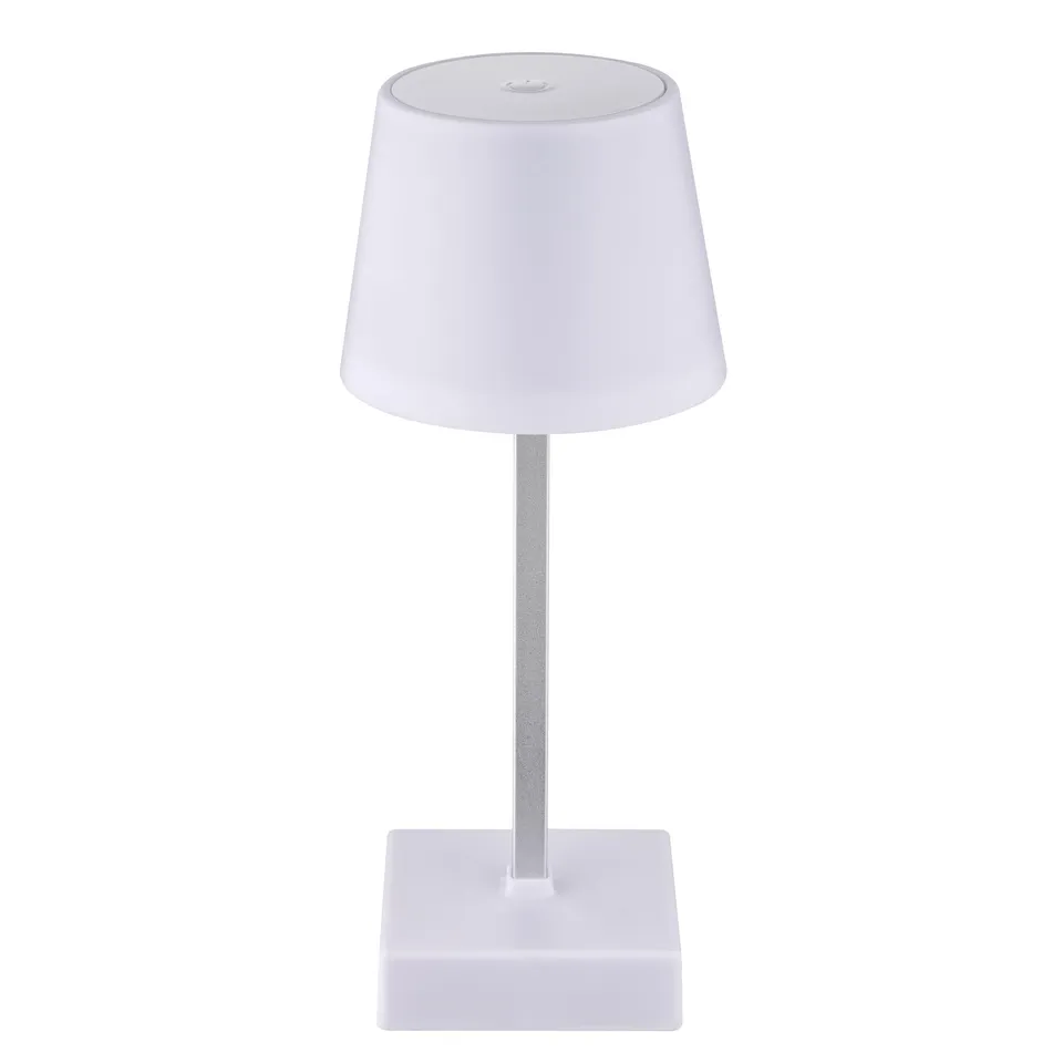 Baroni Home Lampada da Tavolo LED Touch 11x11x26 Bianco 1 pz
