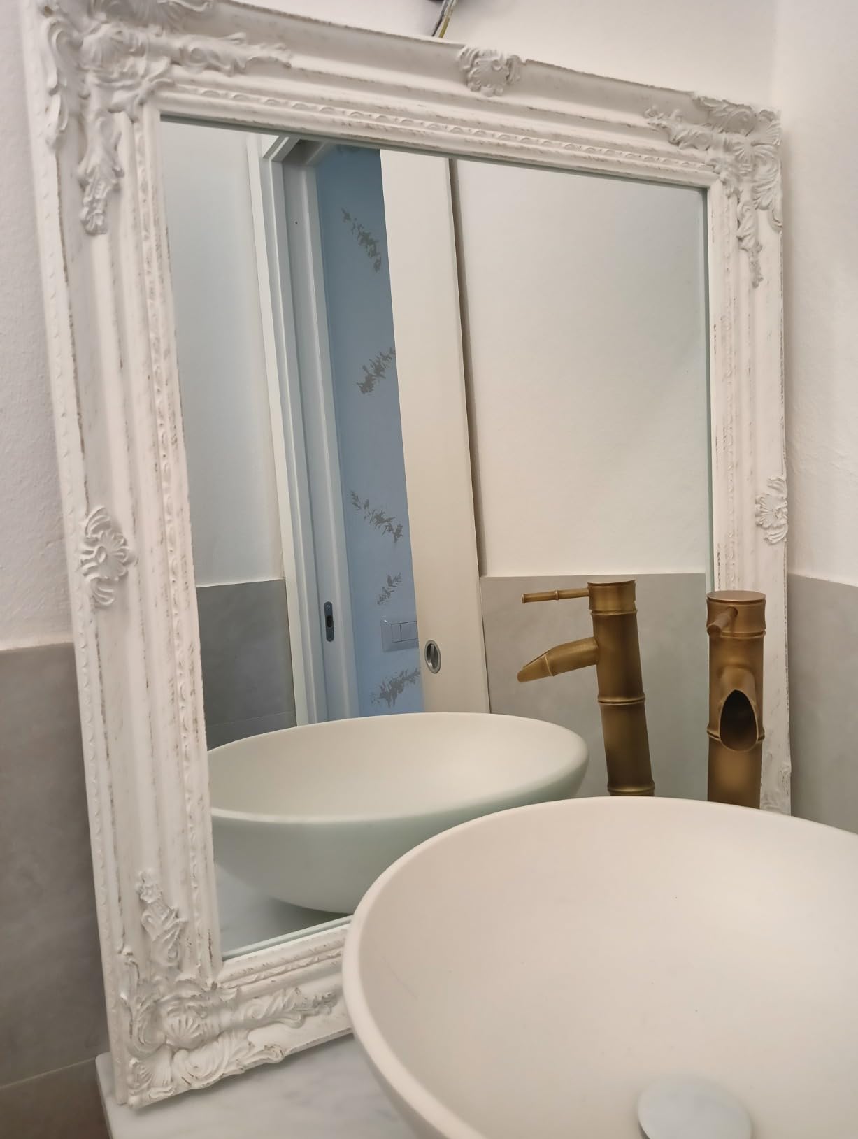 Baroni Home Montemaggi Specchio da Terra 40x160 cm Bianco