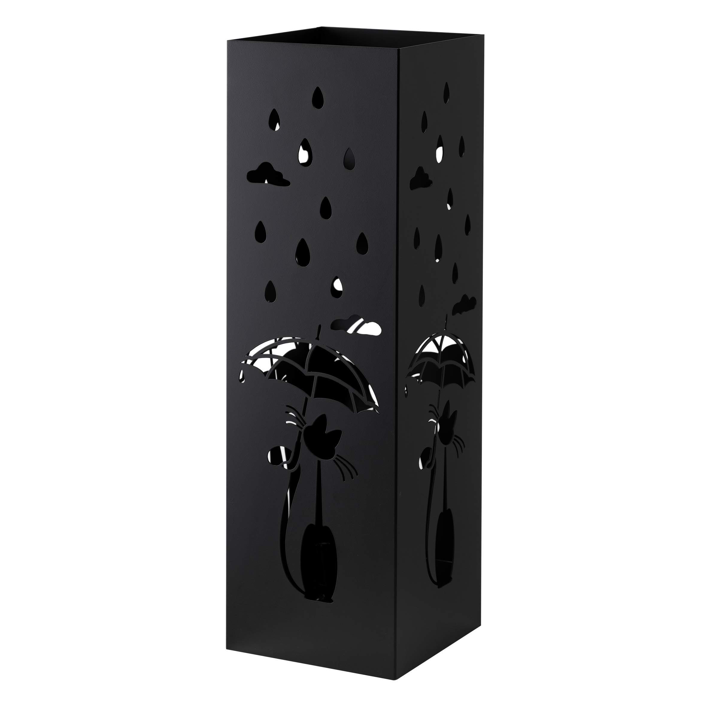 Baroni Home Portaombrelli Gatto Tortora 15,5x15,5x49 cm