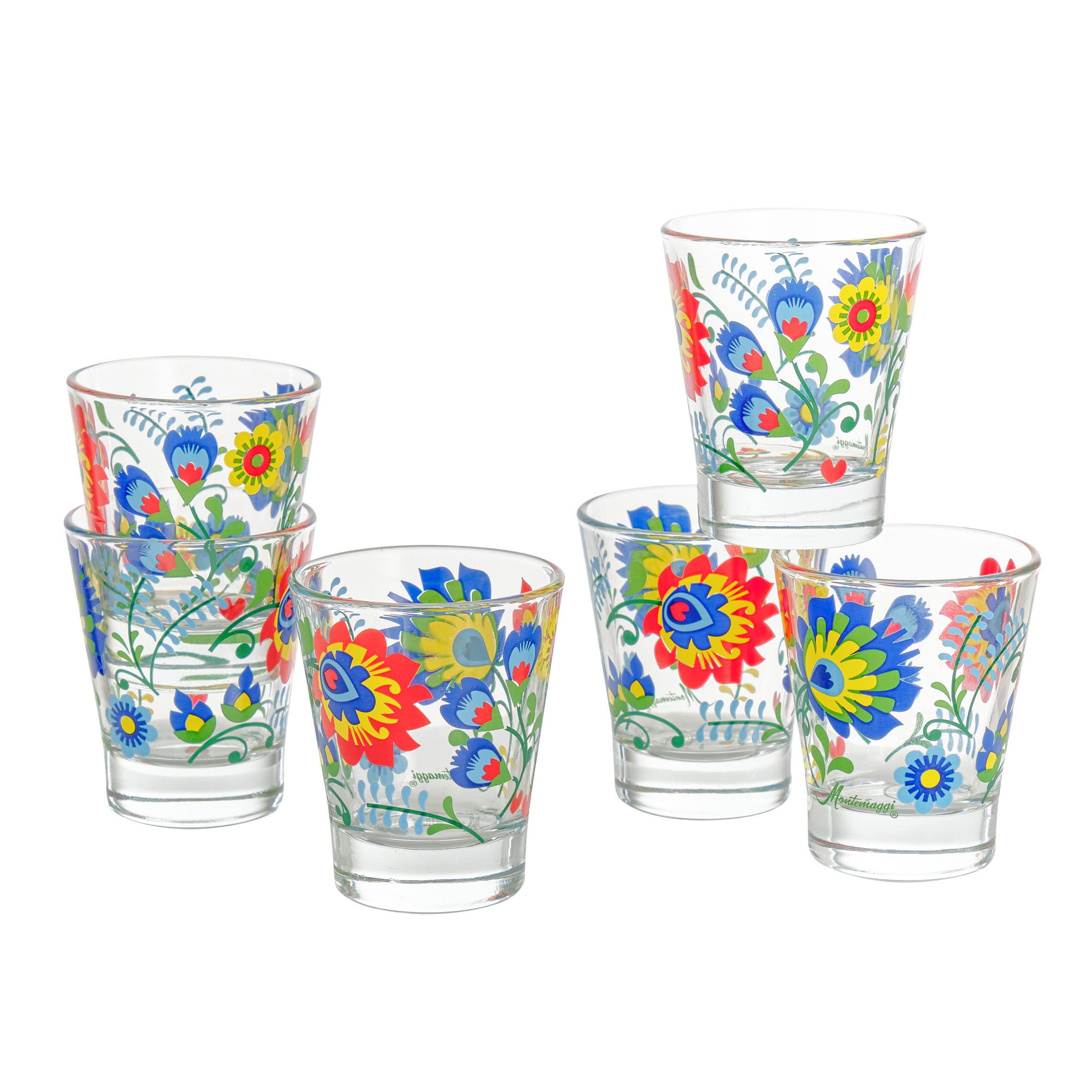Baroni Home set 6 bicchierini vetro Ex Voto 9 cl caffè
