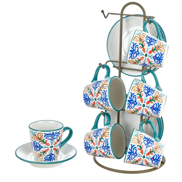 Baroni Home Capri Ensemble de Tasses set tazzine ceramica