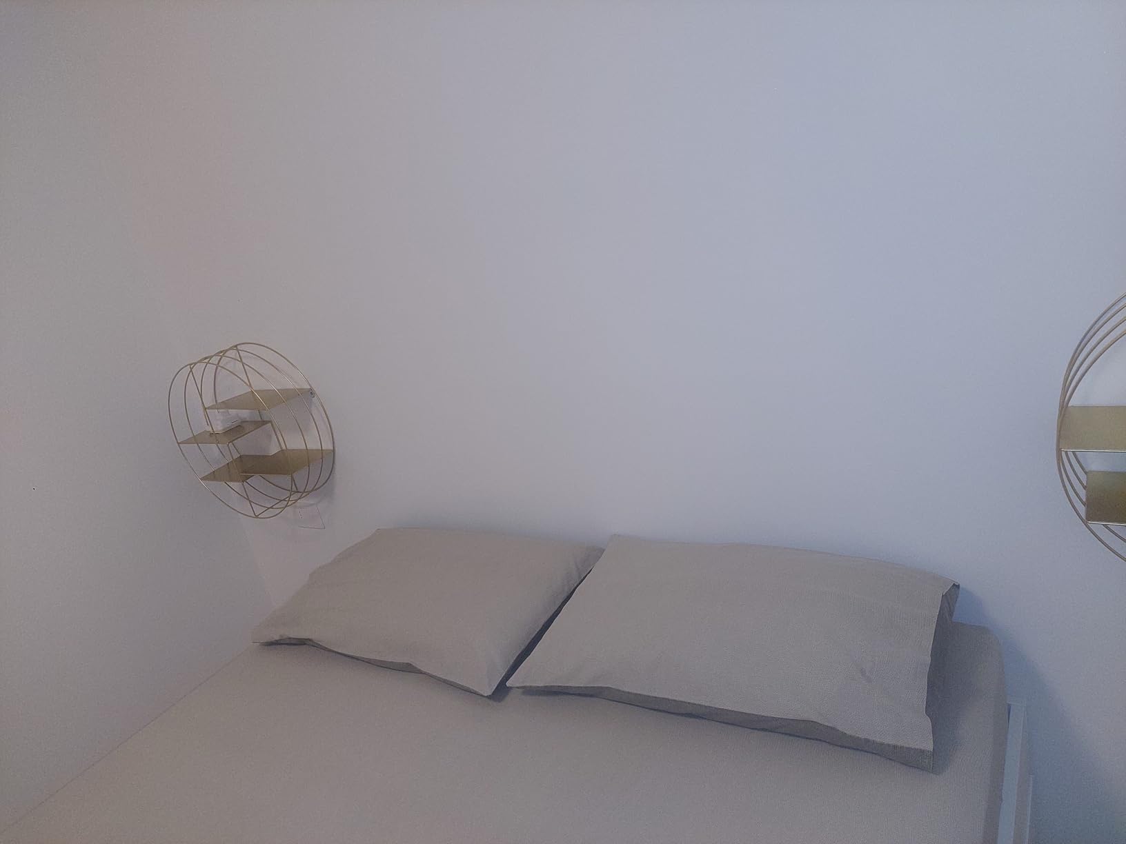 Baroni Home Mensola Muro Rotonda Oro 48x16x48 cm 4 Ripiani