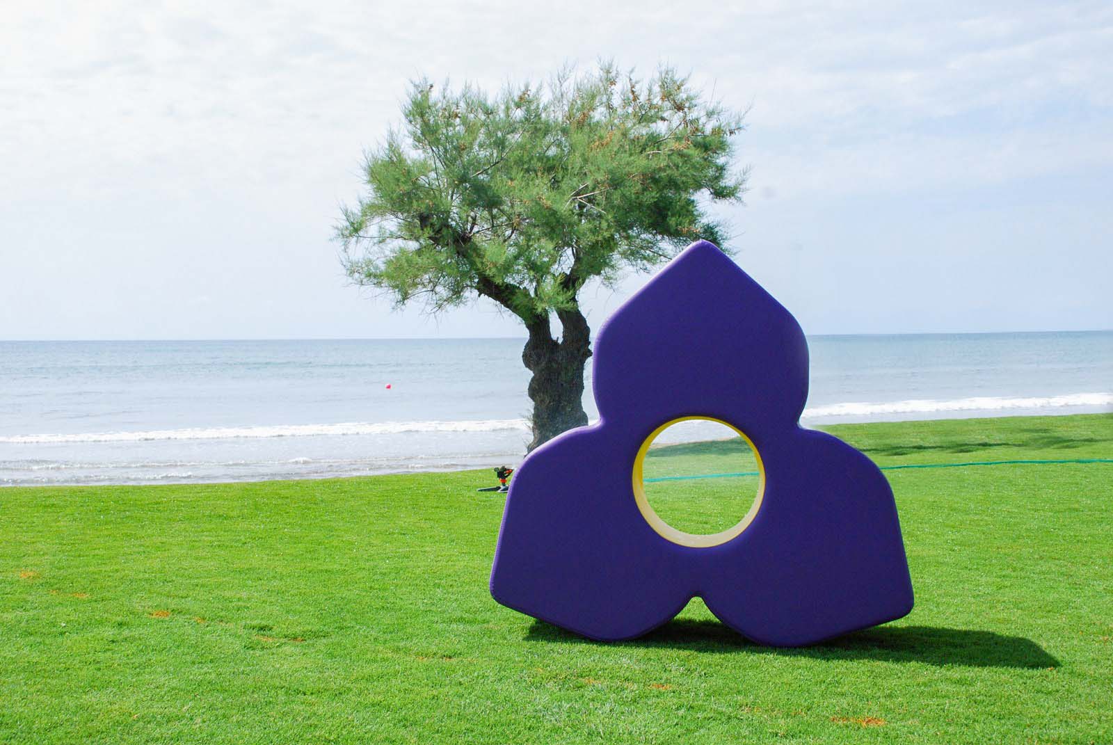 Spouf Flower Pouf outdoor in tessuto