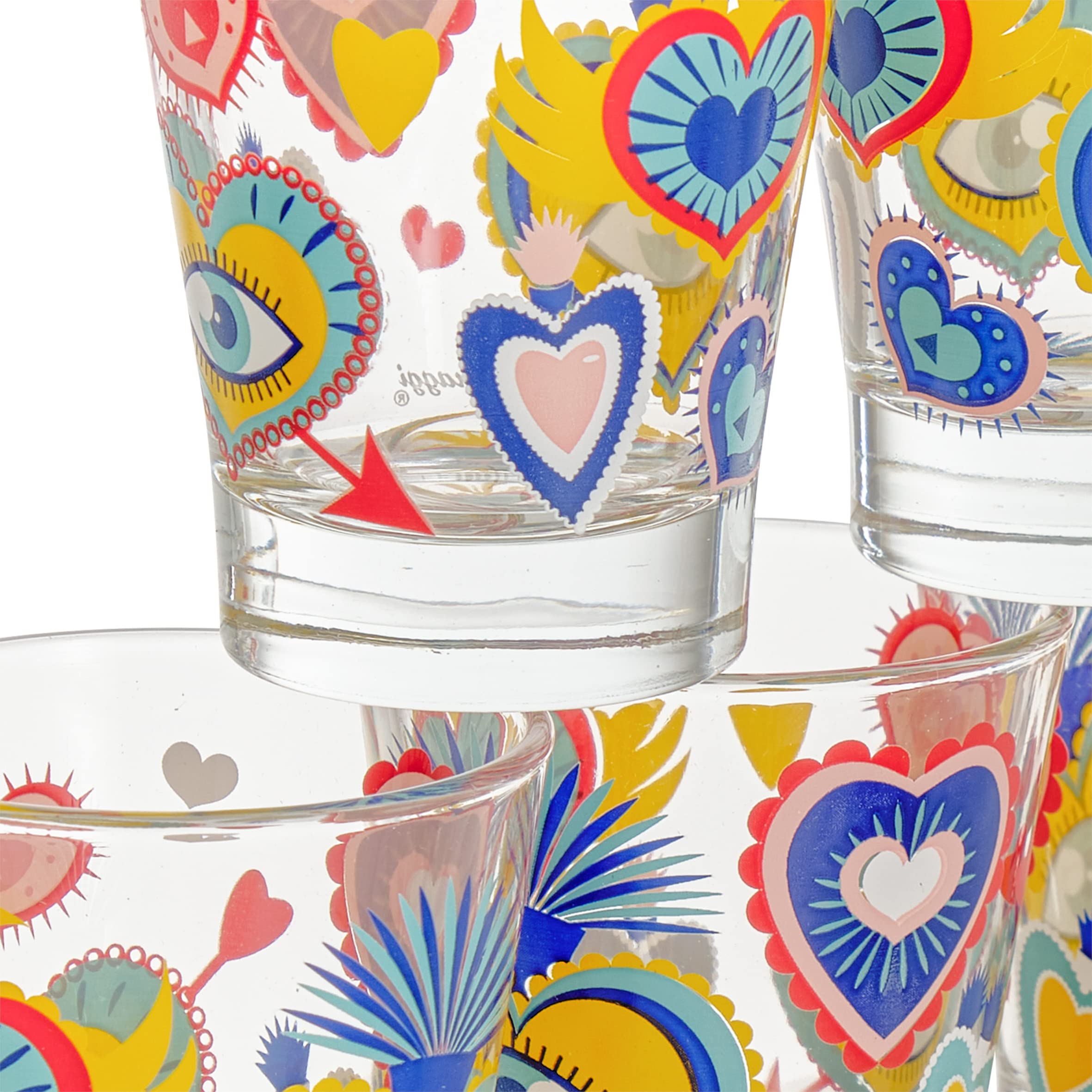 Baroni Home set 6 bicchierini vetro Ex Voto 9 cl caffè