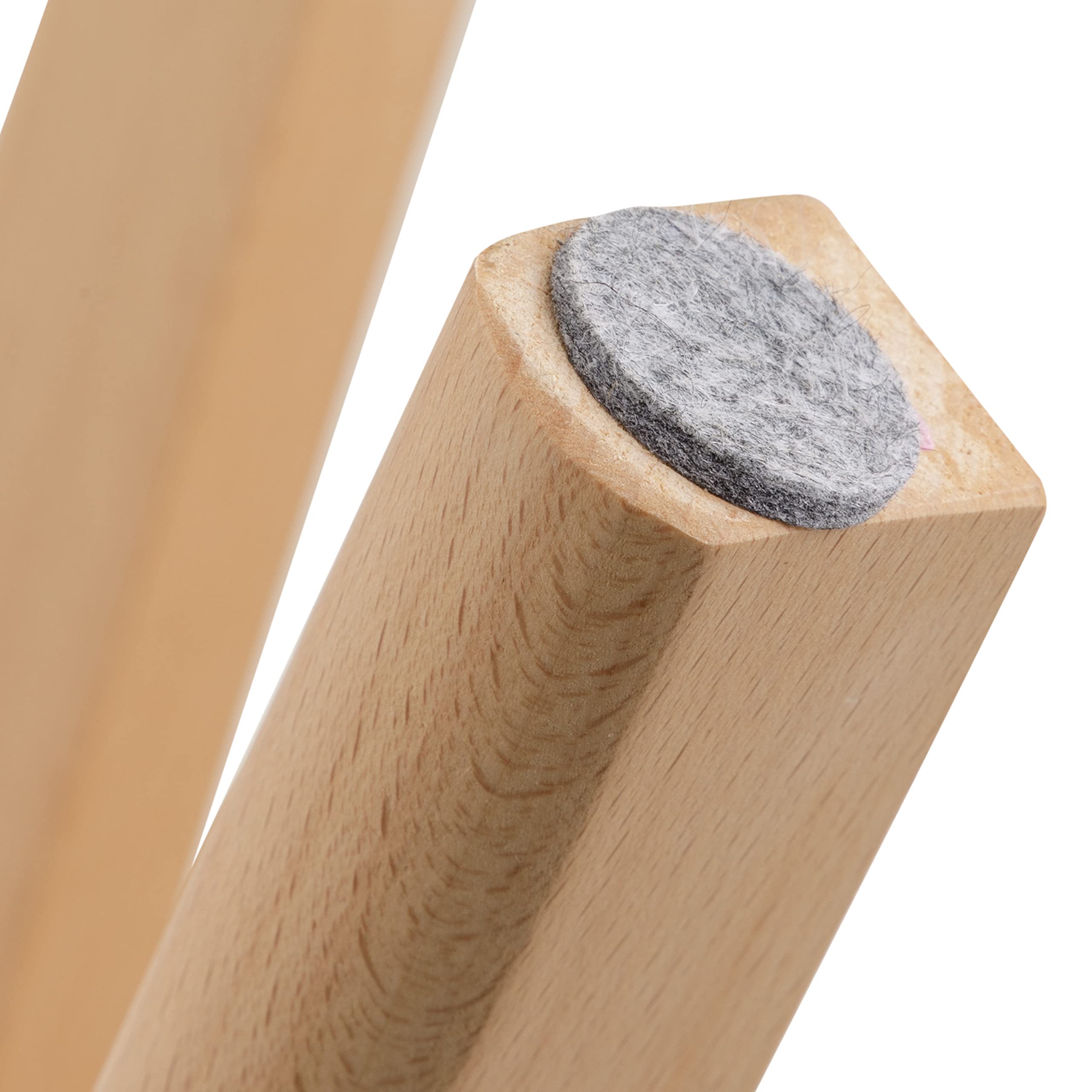 Baroni Home sedia grigia 4 pezzi gambe legno
