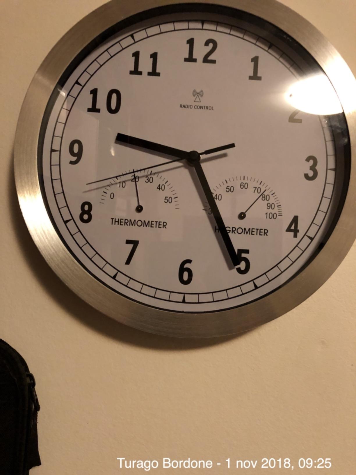 bonVIVO orologio da parete 30 cm radiocontrollato bianco silenzioso