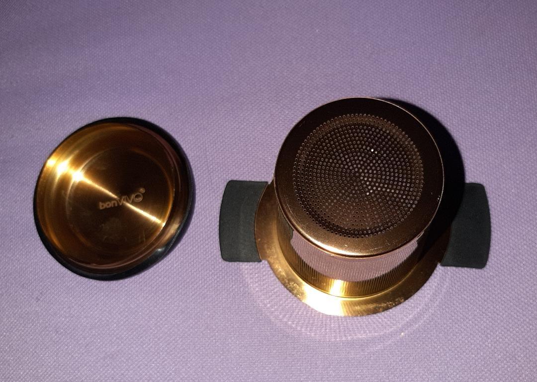 bonVIVO Puri Infusore Te Inox Rame con Coperchio